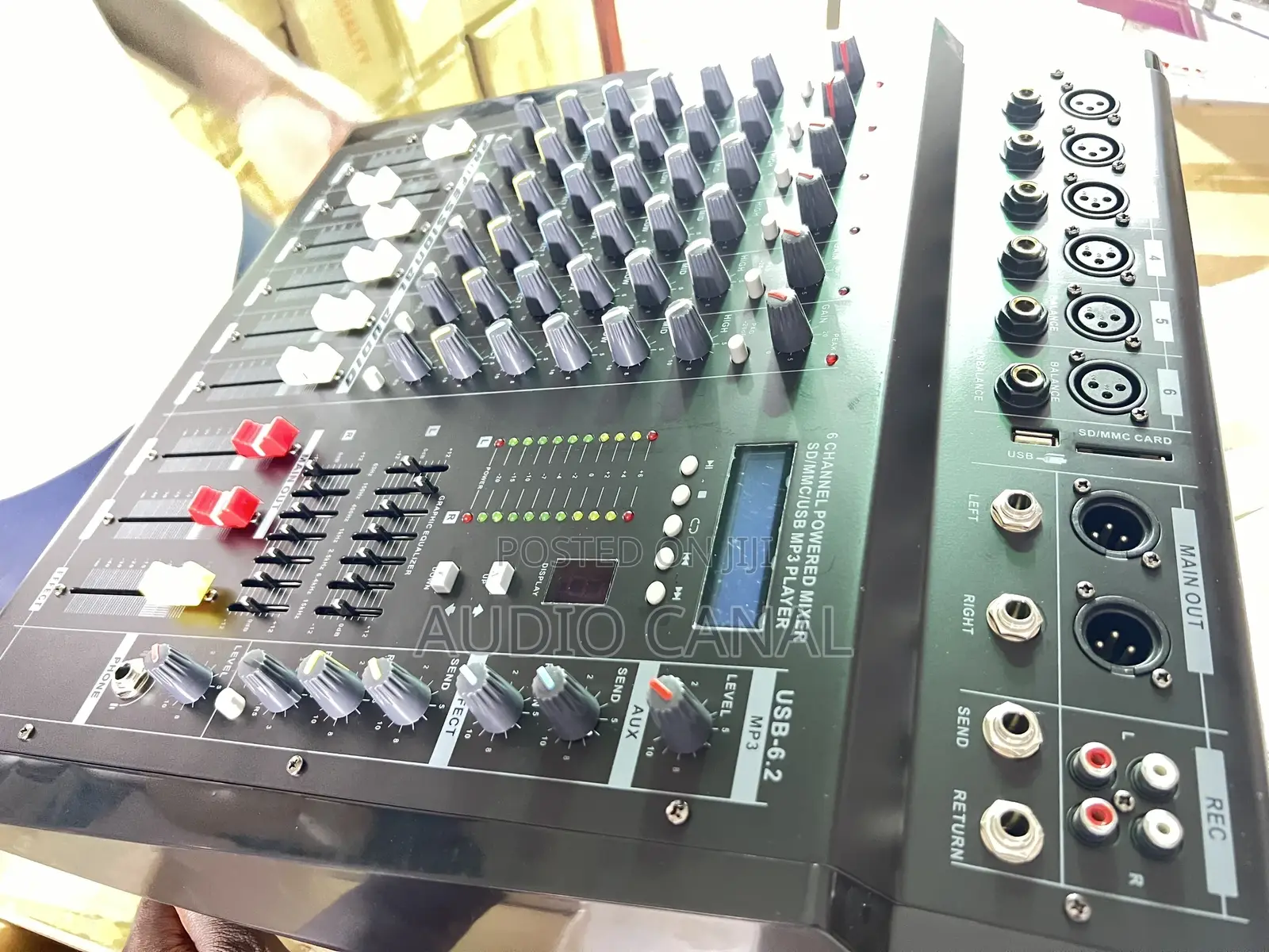 Professional 6 Channel Amp Mixer