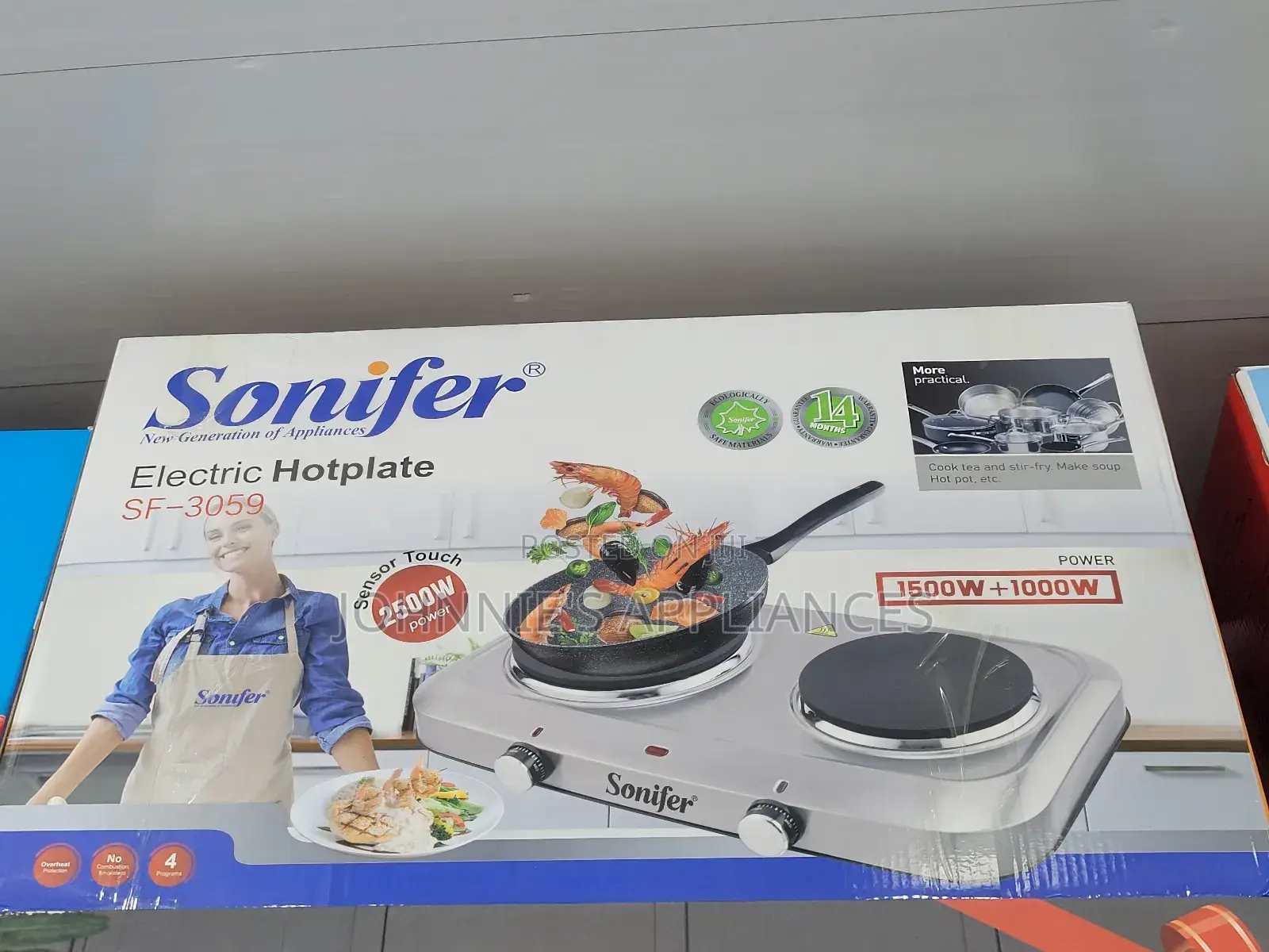 Sonifer Electric Hot Plate Double With 2500wats