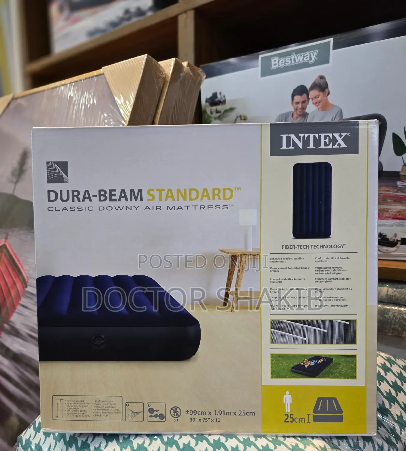 Intex 3*6 Classic Downy Air Mattress