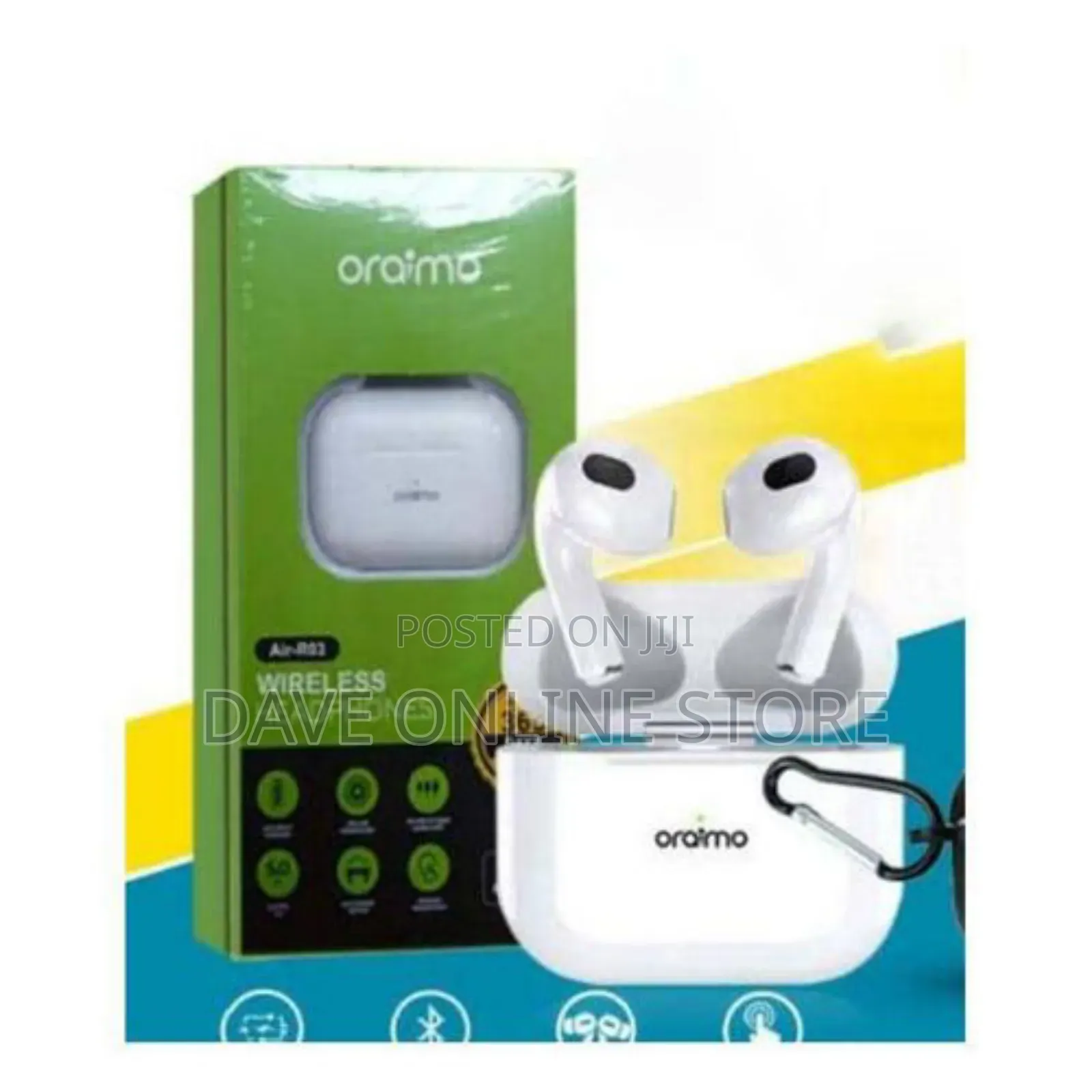 Oraimo Airpods R03 Wireless Buds-White