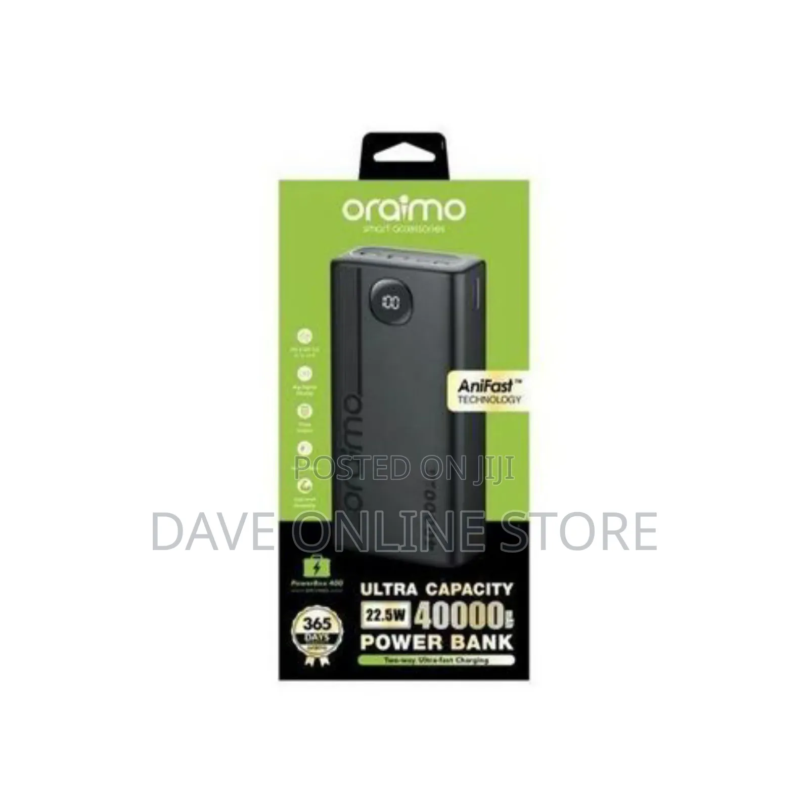 Oraimo 40000mah 22.5W QC3 Two Way Fast Charging Power Bank