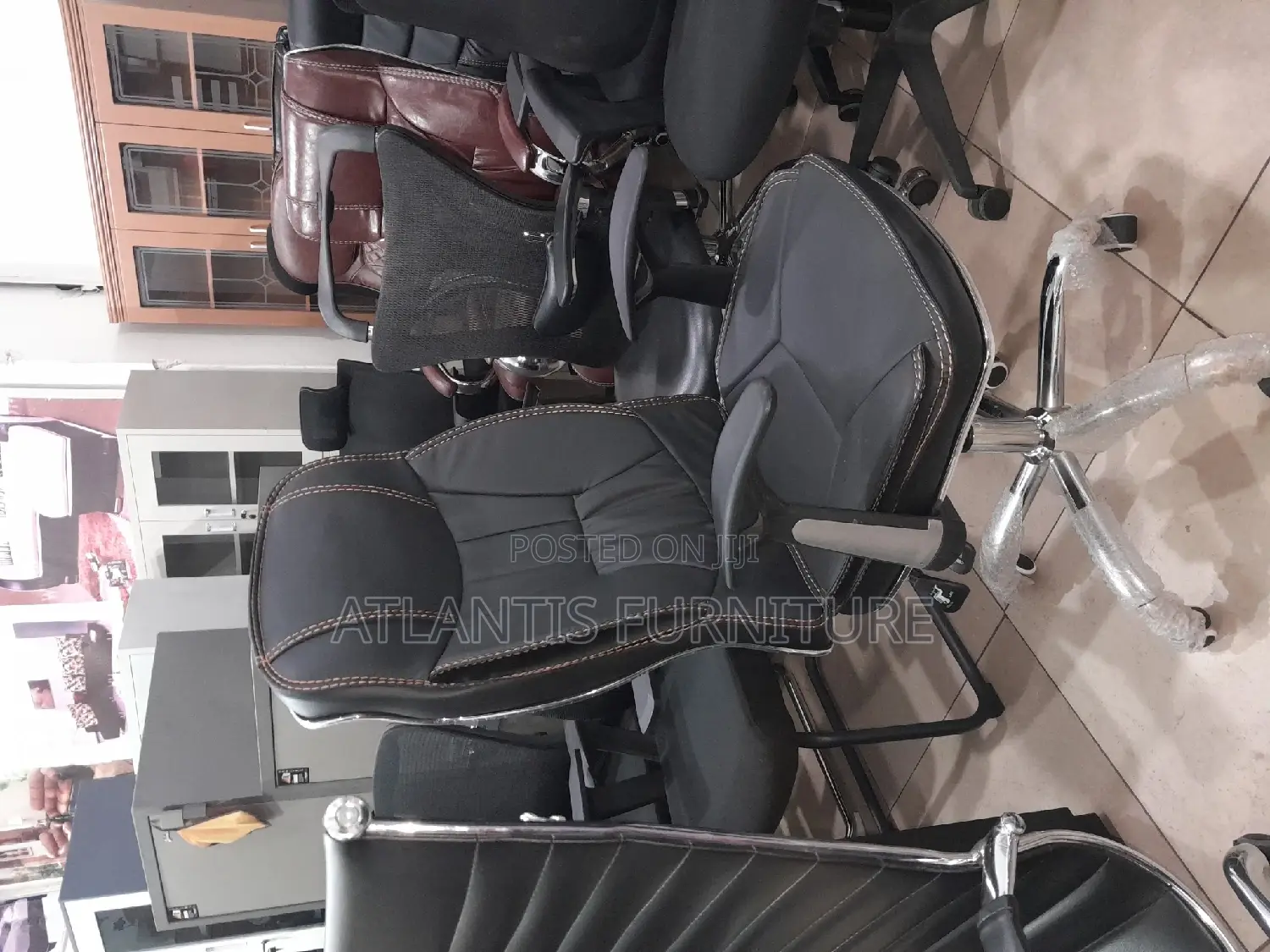 Higher Pumps Office Chair Leather.