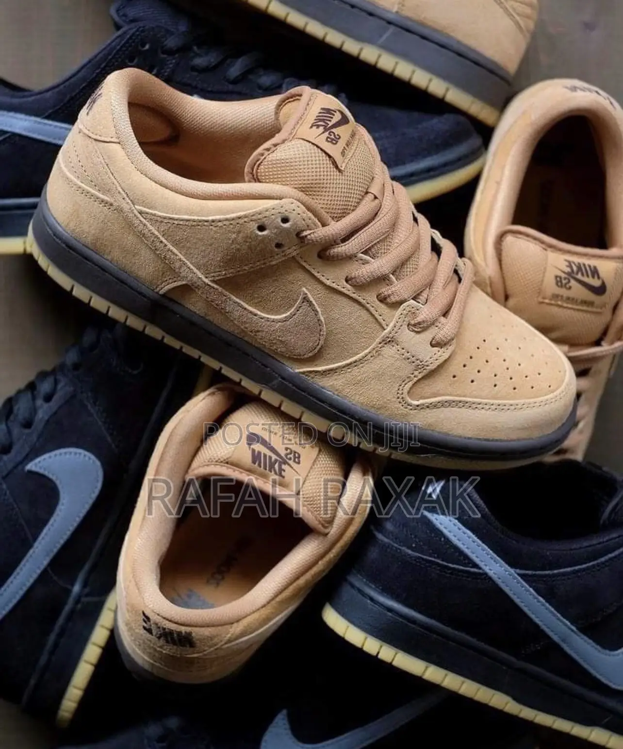 Original Nike SB Dunk Low Pro Wheat Mocha Suede Sneaker