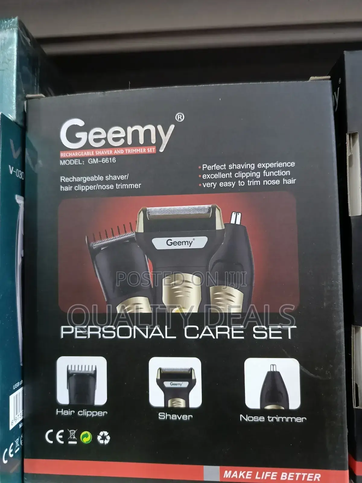 Geemy 3in1 Rechargeable Shaver and Trimmer Set