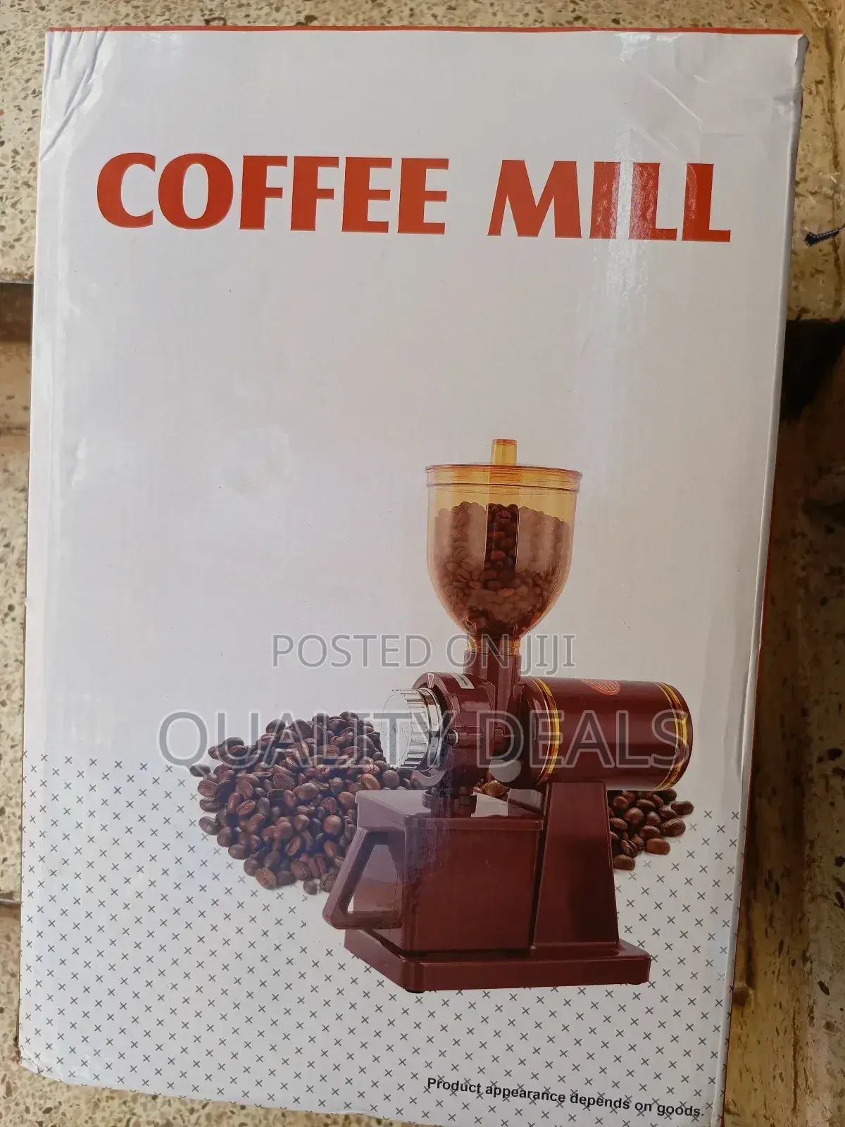 Electric Commercial Coffee Bean Grinder Coffee Mill Brown