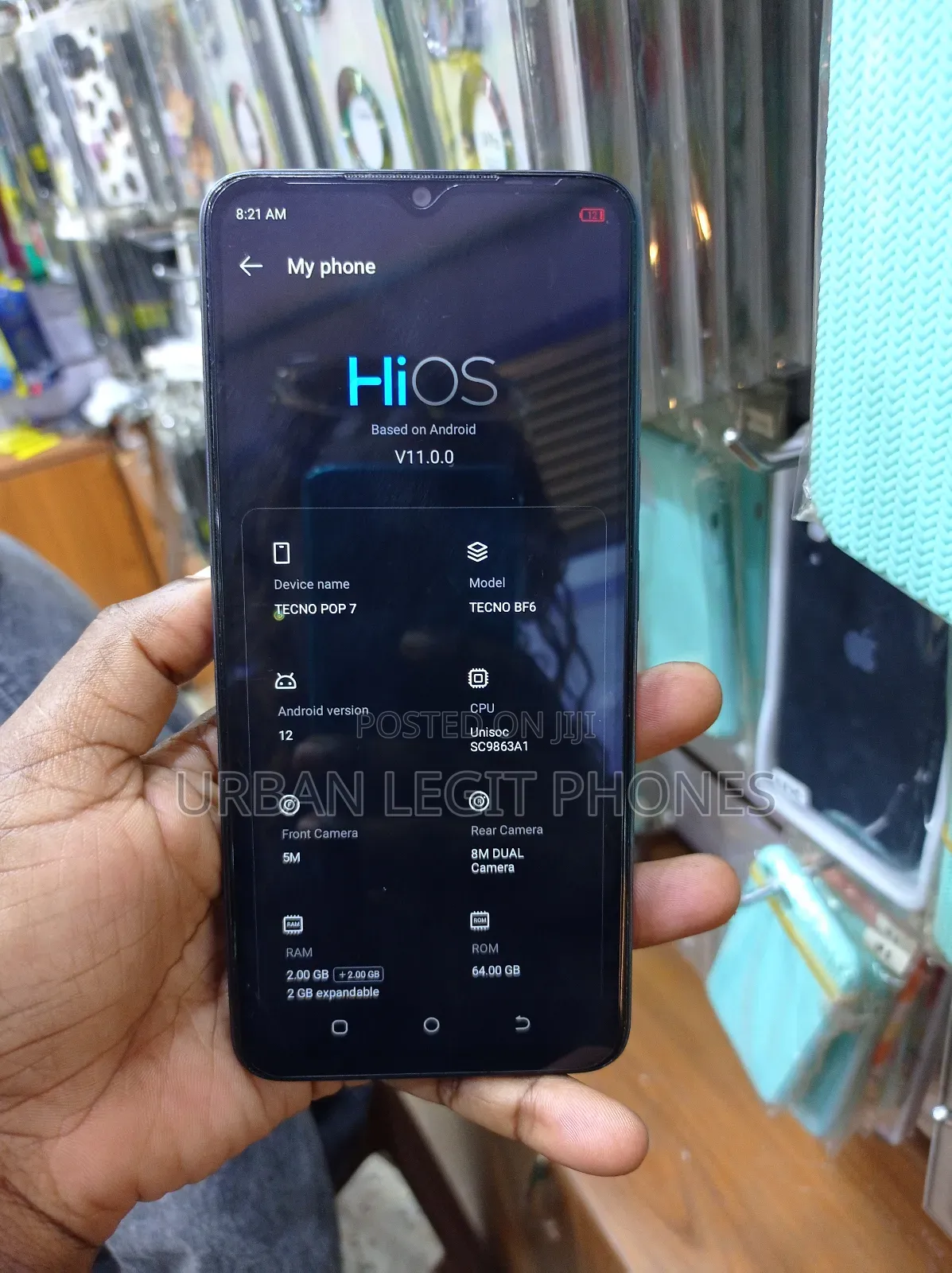 Tecno Pop 7 64 GB Black