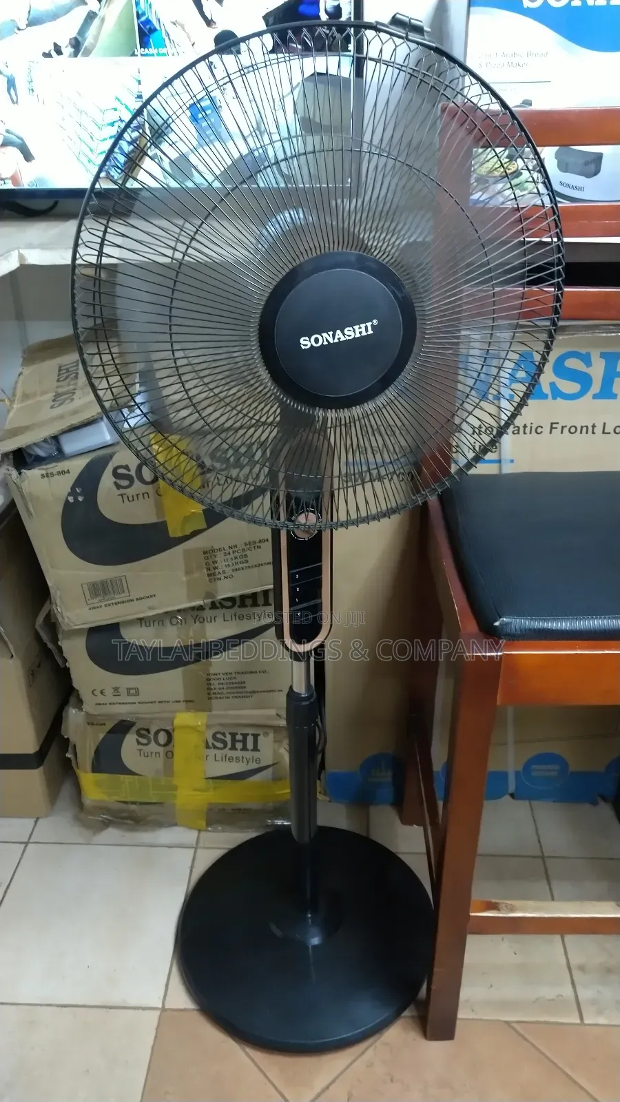 SONASHI Stand Fan –16inch. Pedestal Fan With 3 Speed Switch