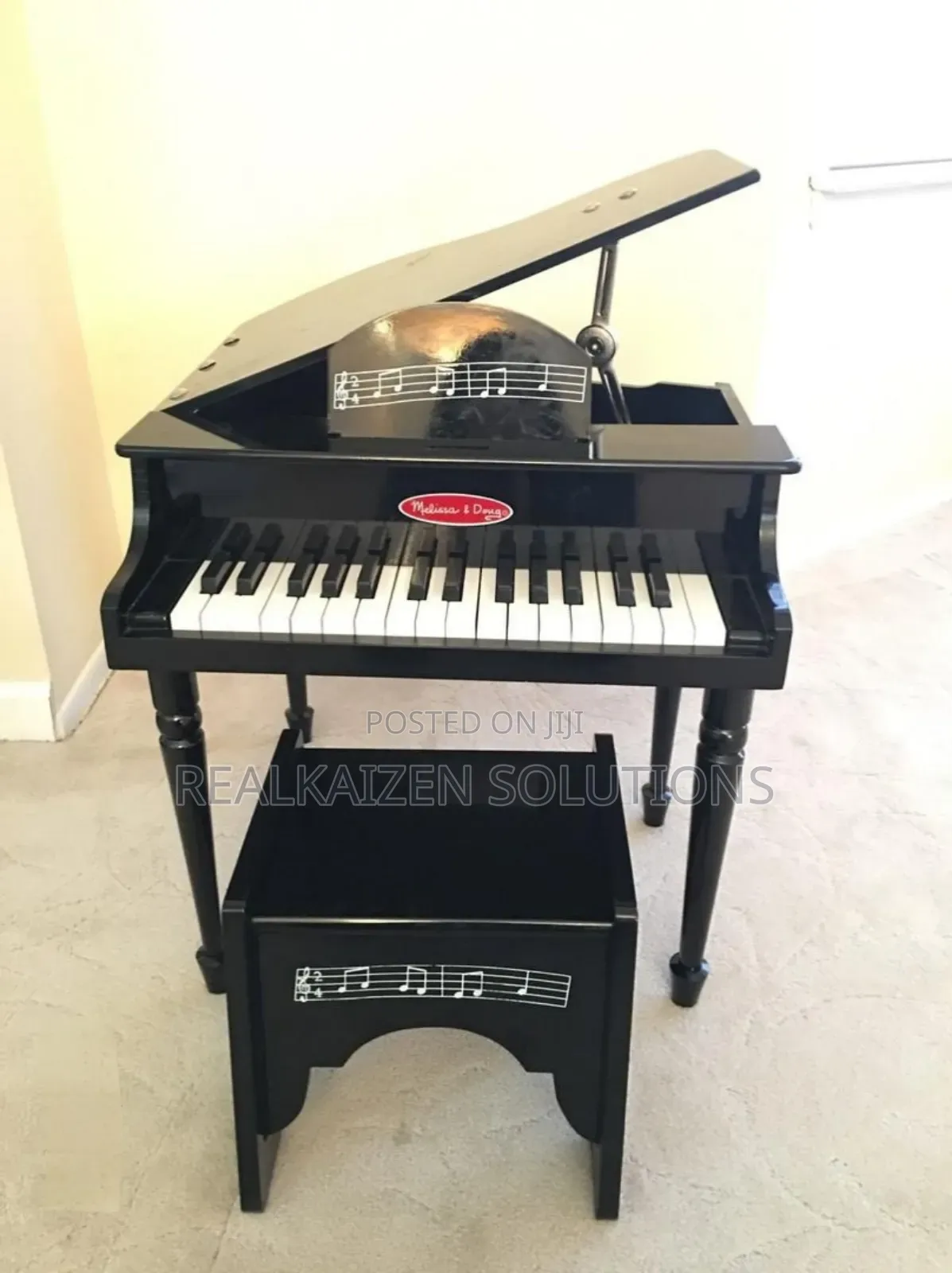 MELISSA & DOUG Learn Play Classic Grand Piano 30keys|Table