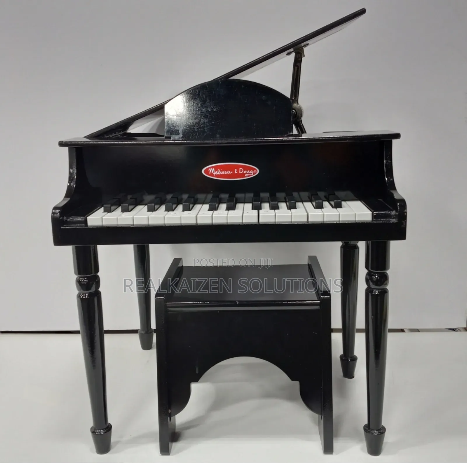 MELISSA & DOUG Learn Play Classic Grand Piano 30keys|Table