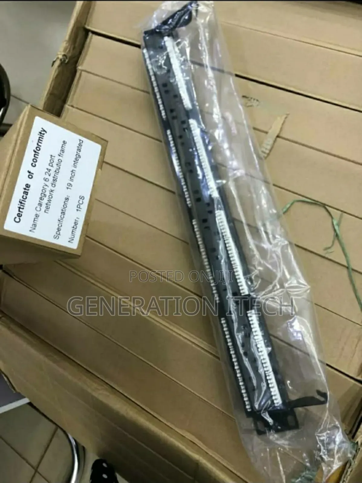 Cat 6 -24 Port Panel- Network Distribution Frame
