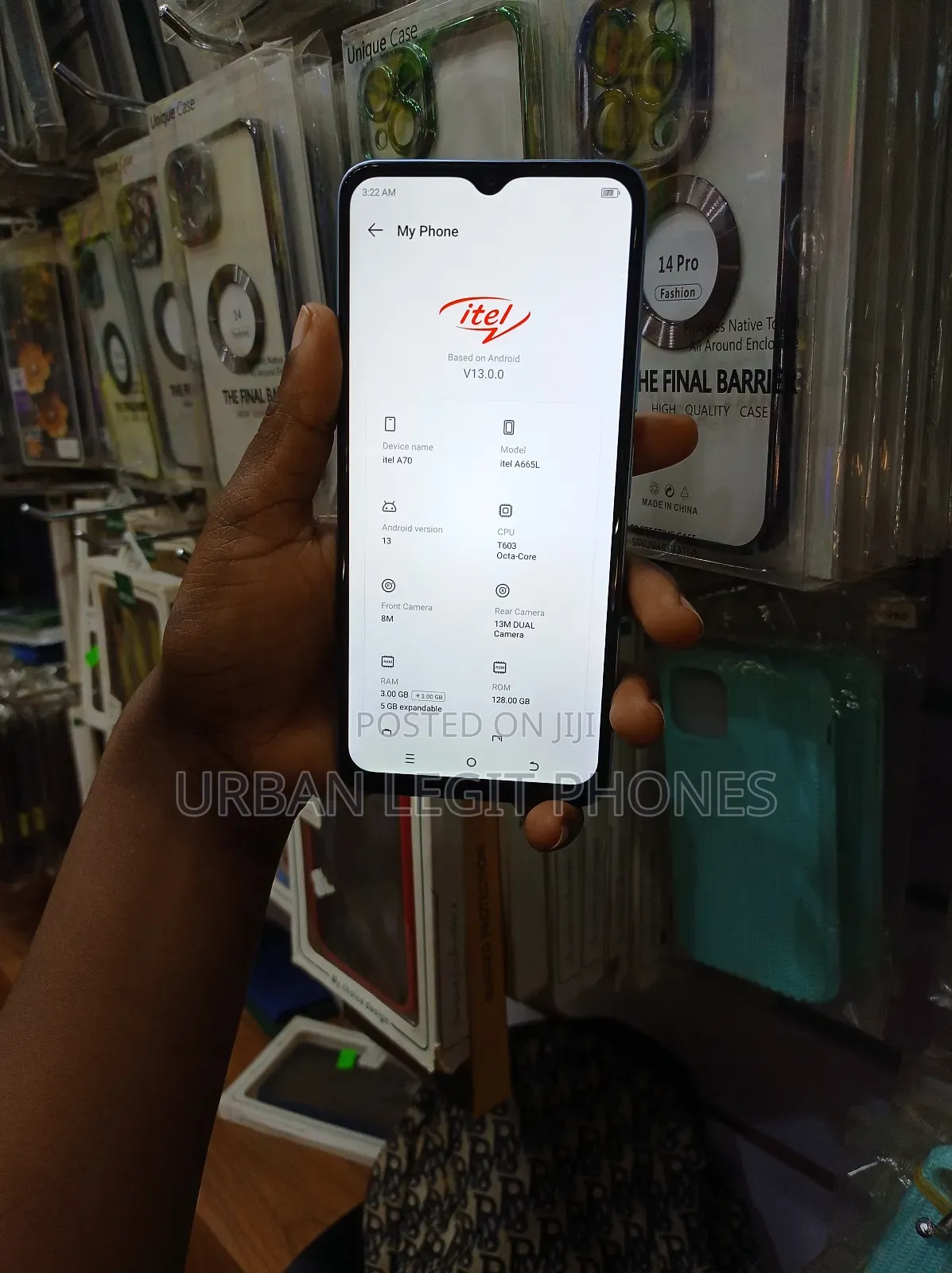 Itel A70 128 GB Blue