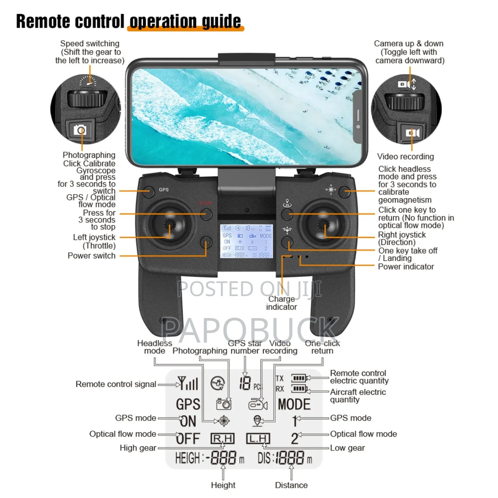 ZFR F186 Profesional Drone With HD Dual Camera