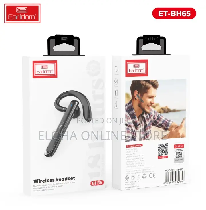 Earldom Single Earpiece Bluetooth Headset