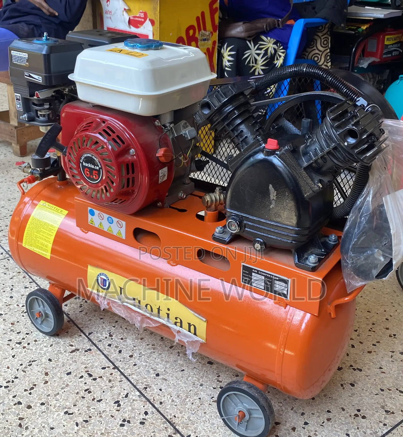 Gasoline Compressor/Paint Sprayer 8hp (Lutian)Orange