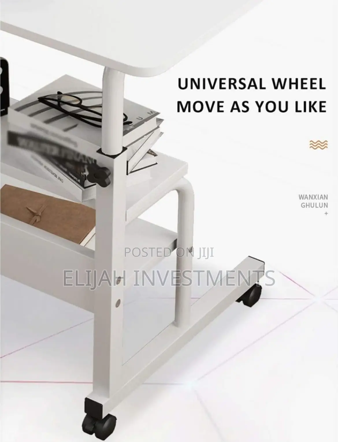 Mobile Overbed Table/Laptopdesk With Wheels
