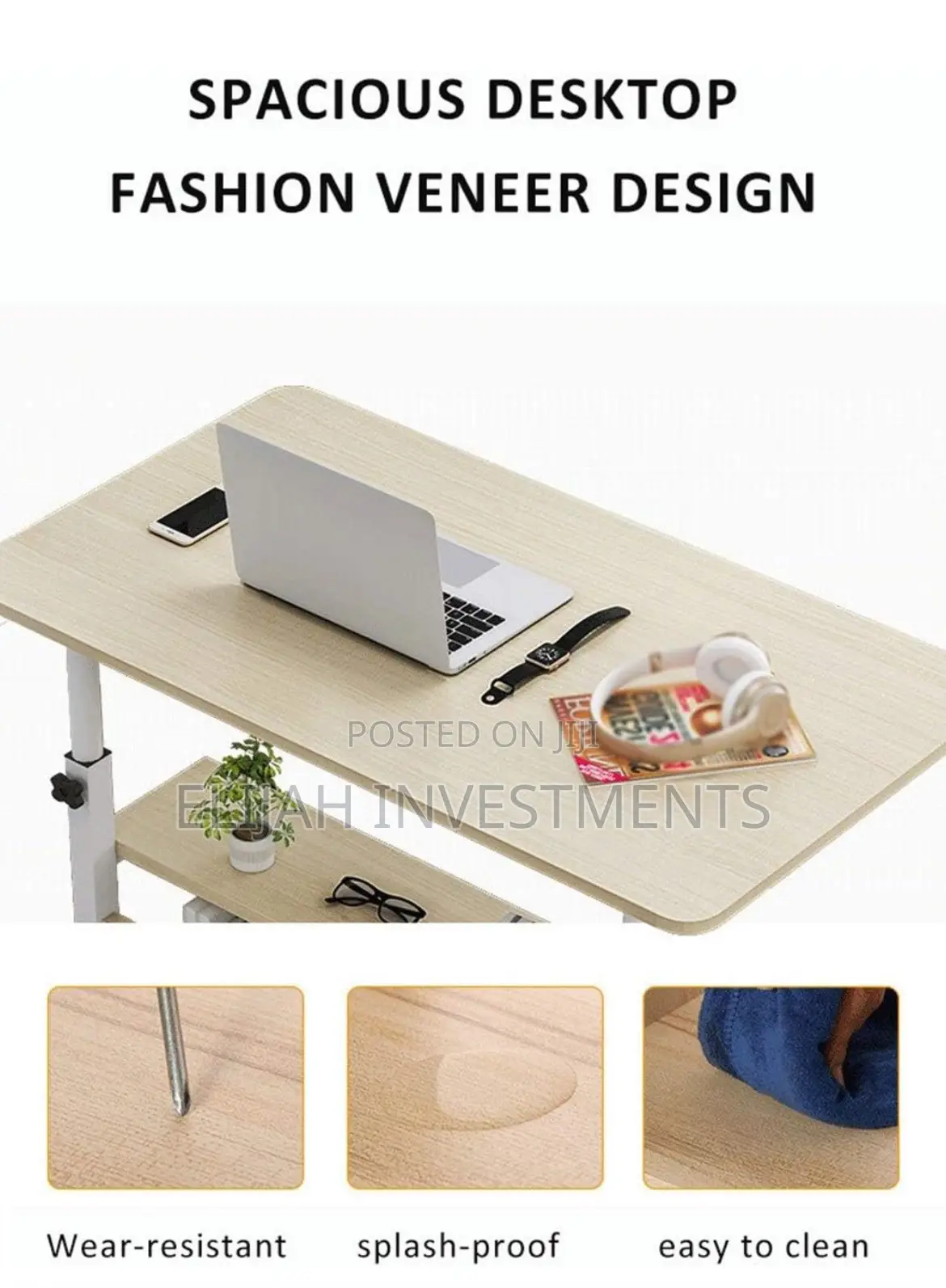 Mobile Overbed Table/Laptopdesk With Wheels