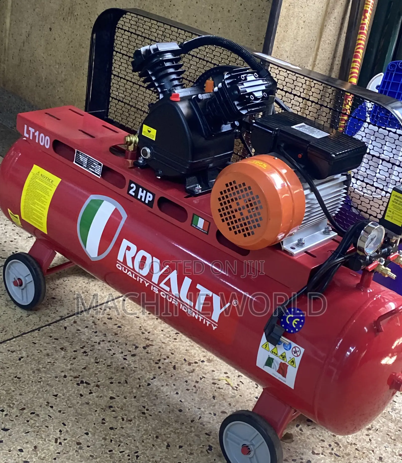 2hp/2kw Air Compressor ROYALTY ITALY 100ltrs