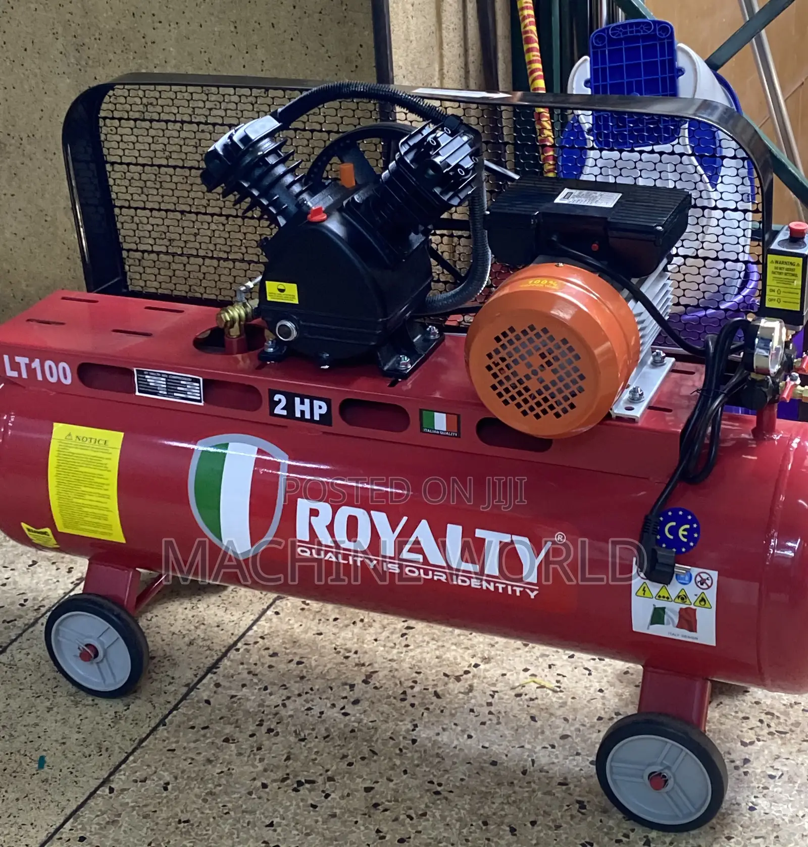 2hp/2kw Air Compressor ROYALTY ITALY 100ltrs