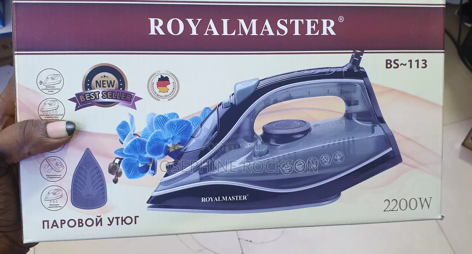 Electric Steam Iron/Royalmaster Steam Iron/ Flat Iron
