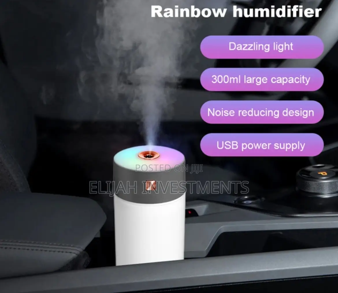 Mini Essential USB Ultrasonic Air Humidifie LED Aroma Anion