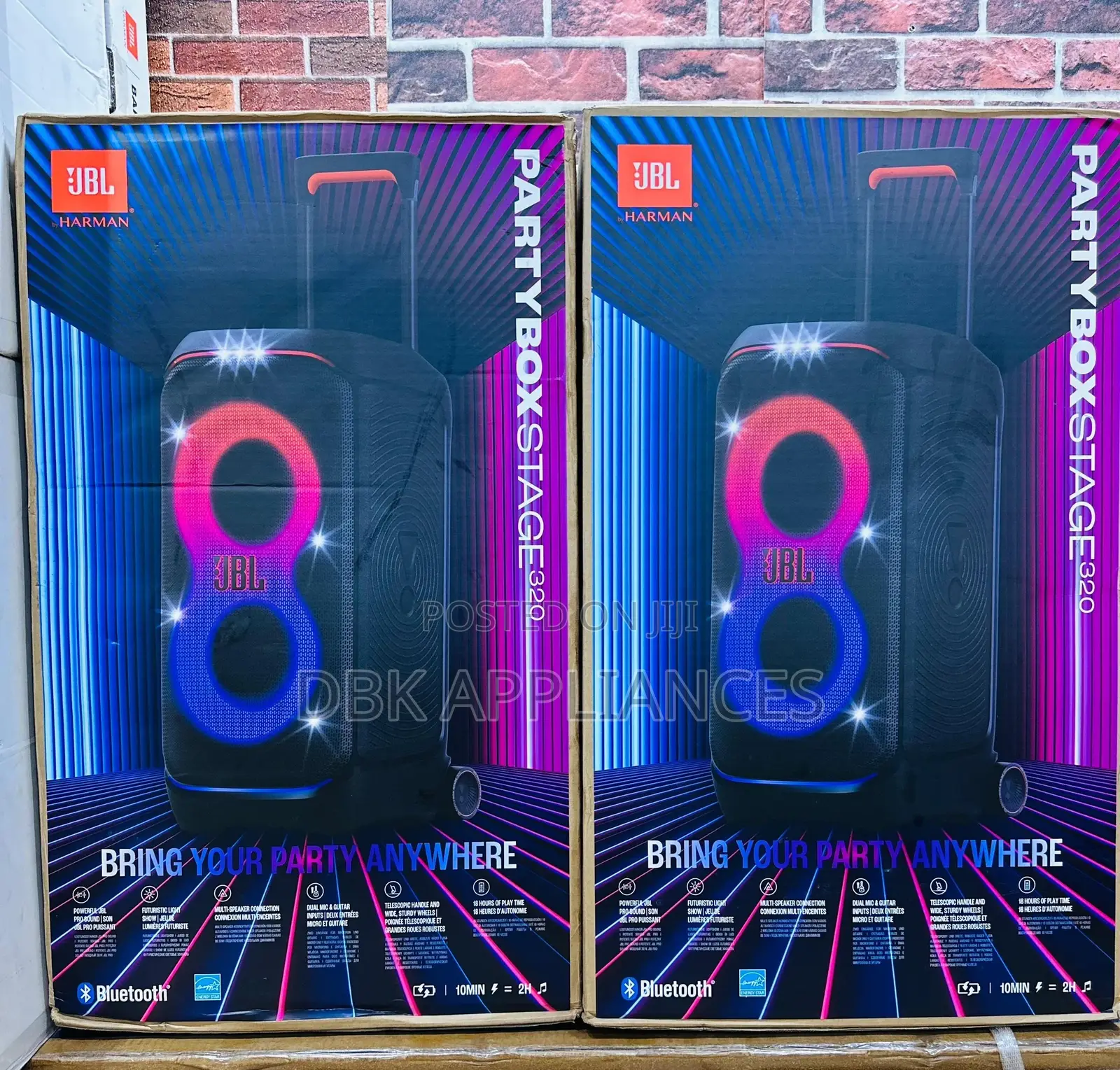 JBL Partybox Stage320 Wireless Speakers 2024 Model