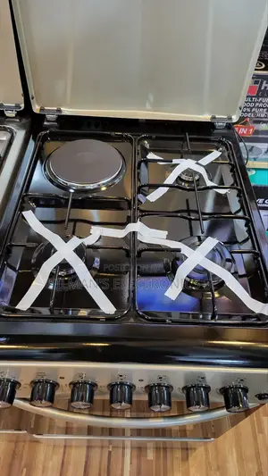 Pixel 60cm by 50cm Cooker Black on Silver