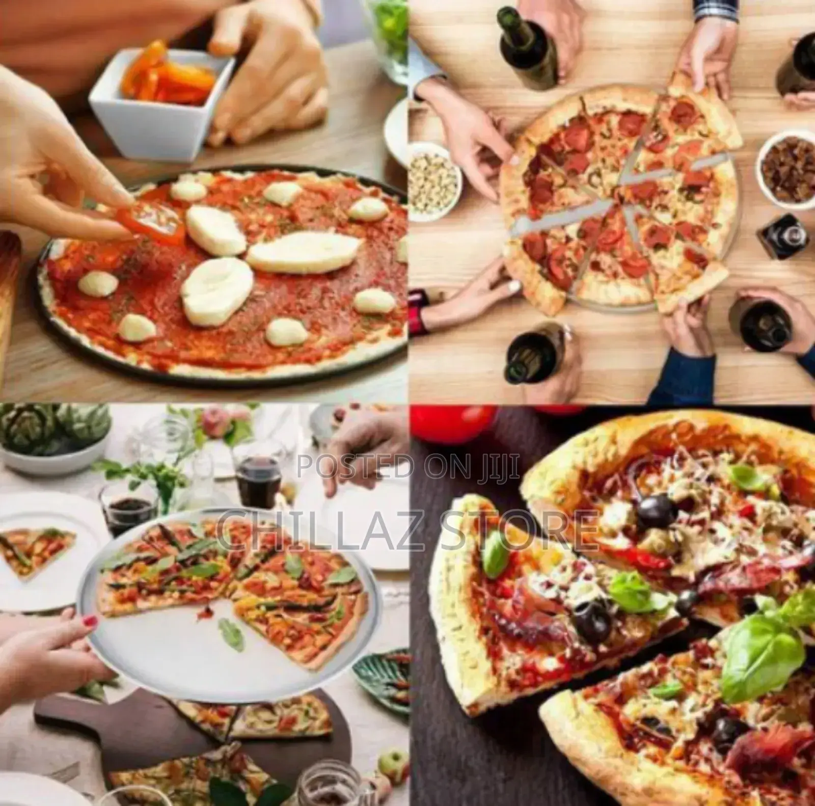 Brand Black Pizza Tray