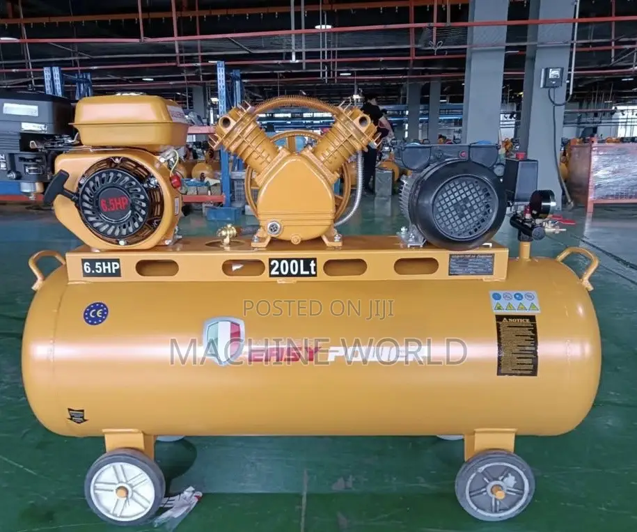 200ltrs Air Compressor (Fuel and Electric) Easy Power 6.5hp