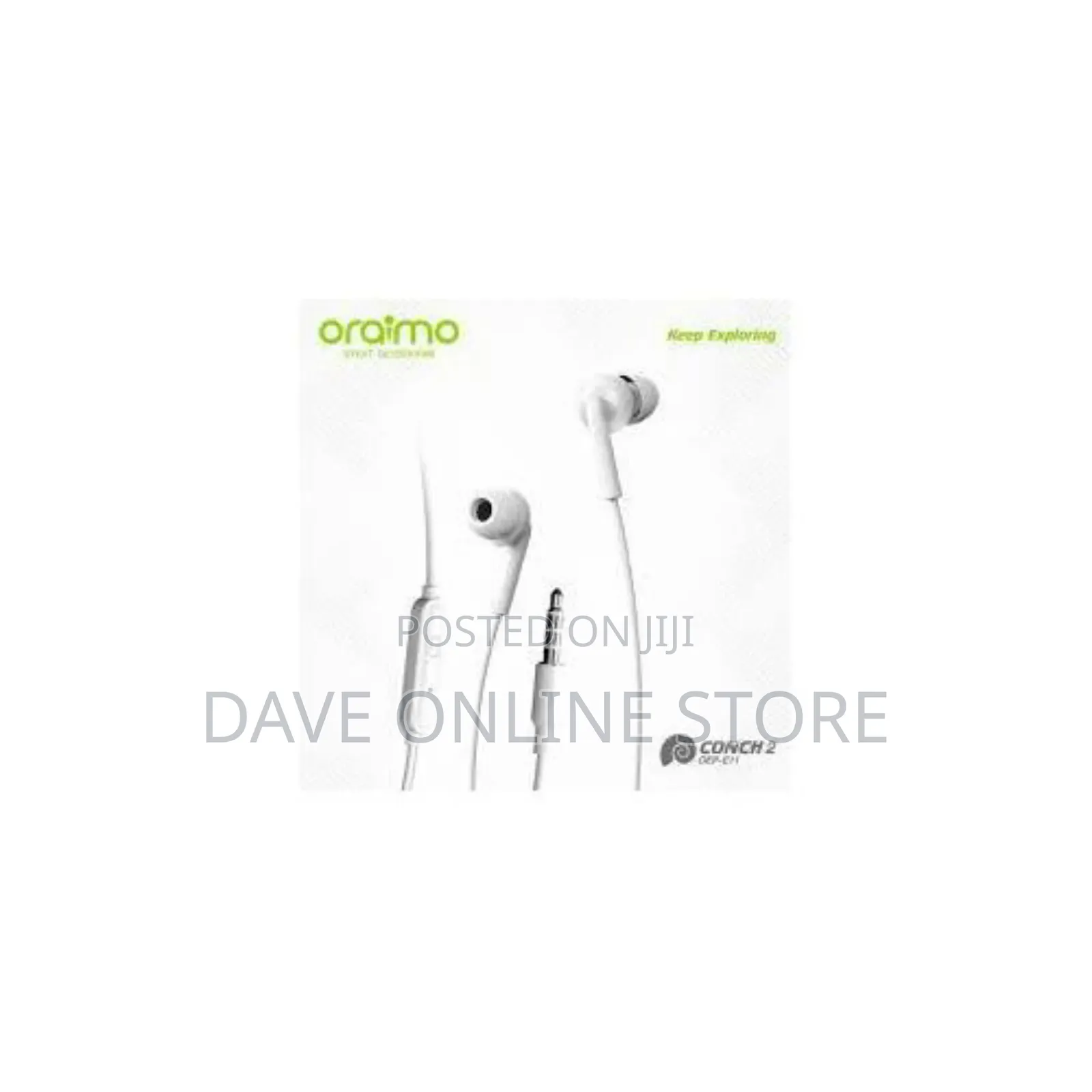 Oraimo Conch 2 Deeper Bass in Ear Earphone - White
