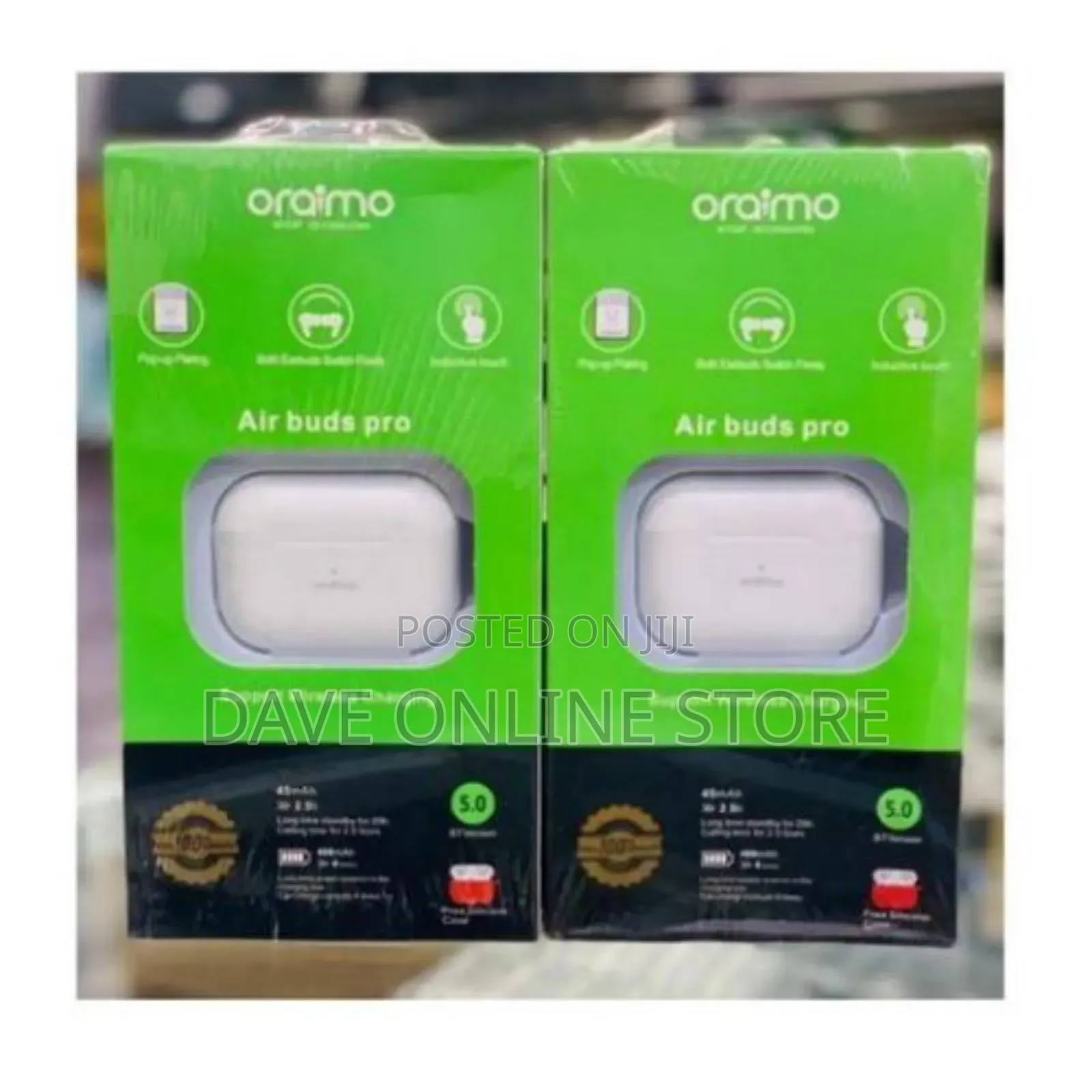 Oraimo Airpods Pure Quality Sound and Bess Noise Cancelation