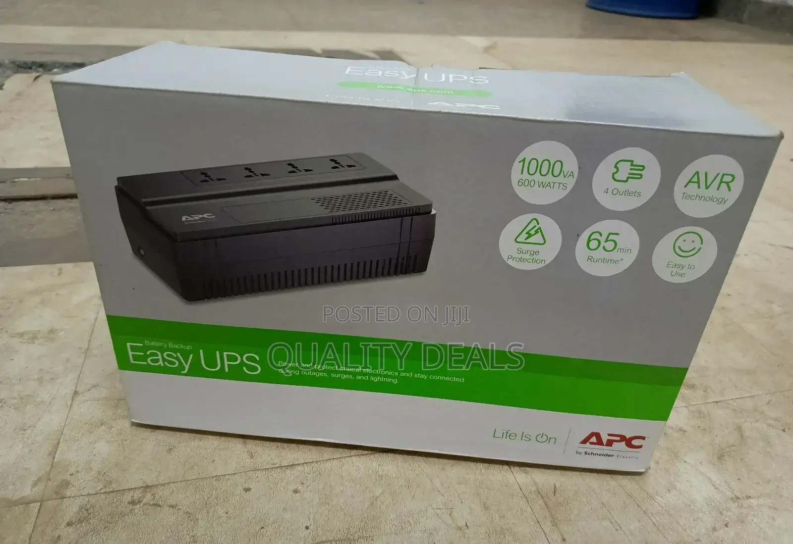 APC Easy UPS VA Avr Universal Outlet 230v BV1000