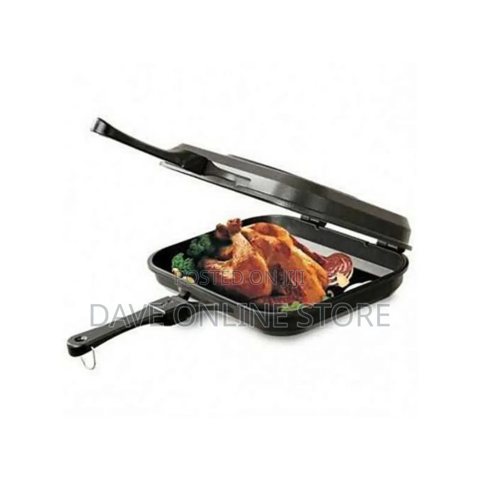 Other Die Cast Double Sided Grill Pan 36cm - Black