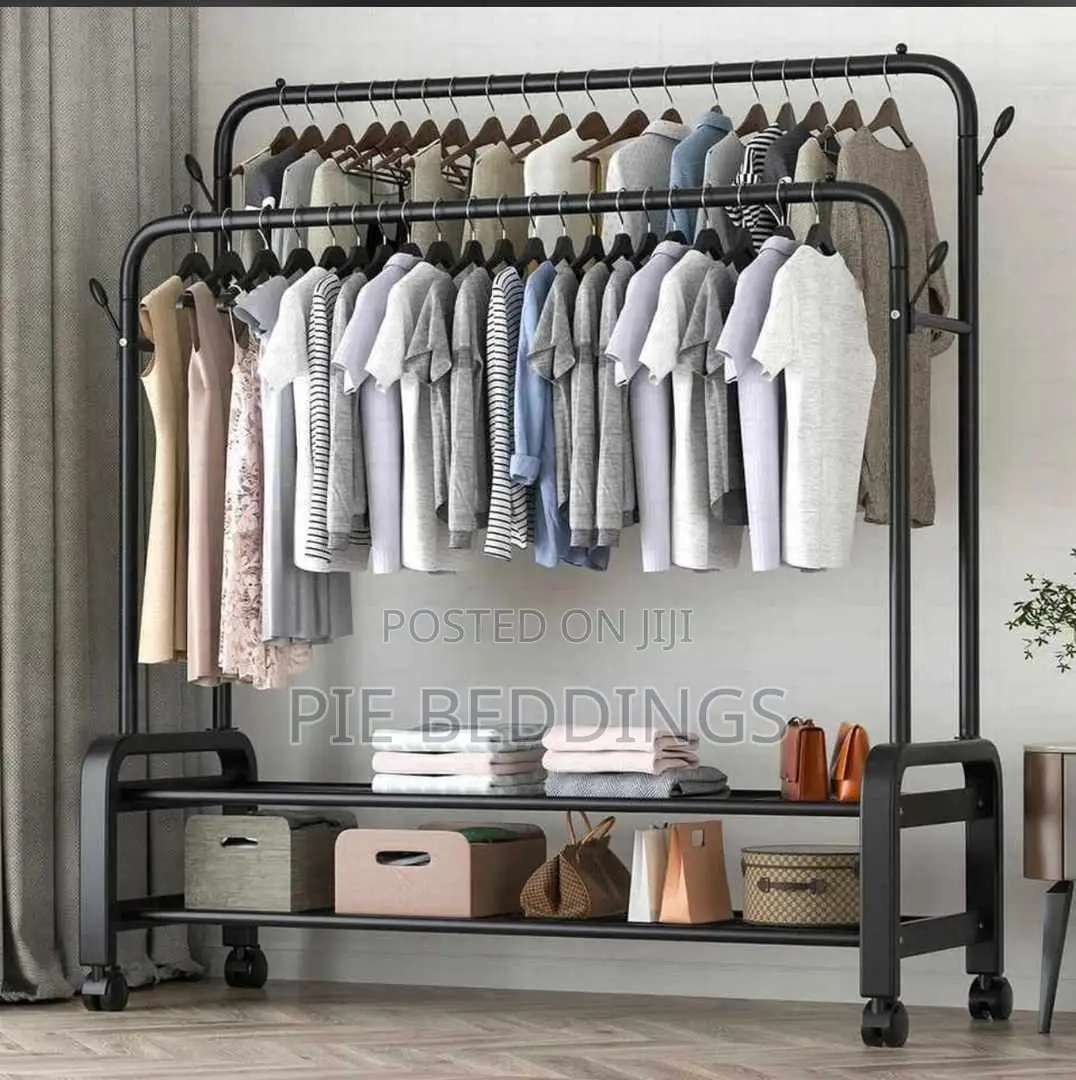 New Double Rod Open Wardrobe/ Closet