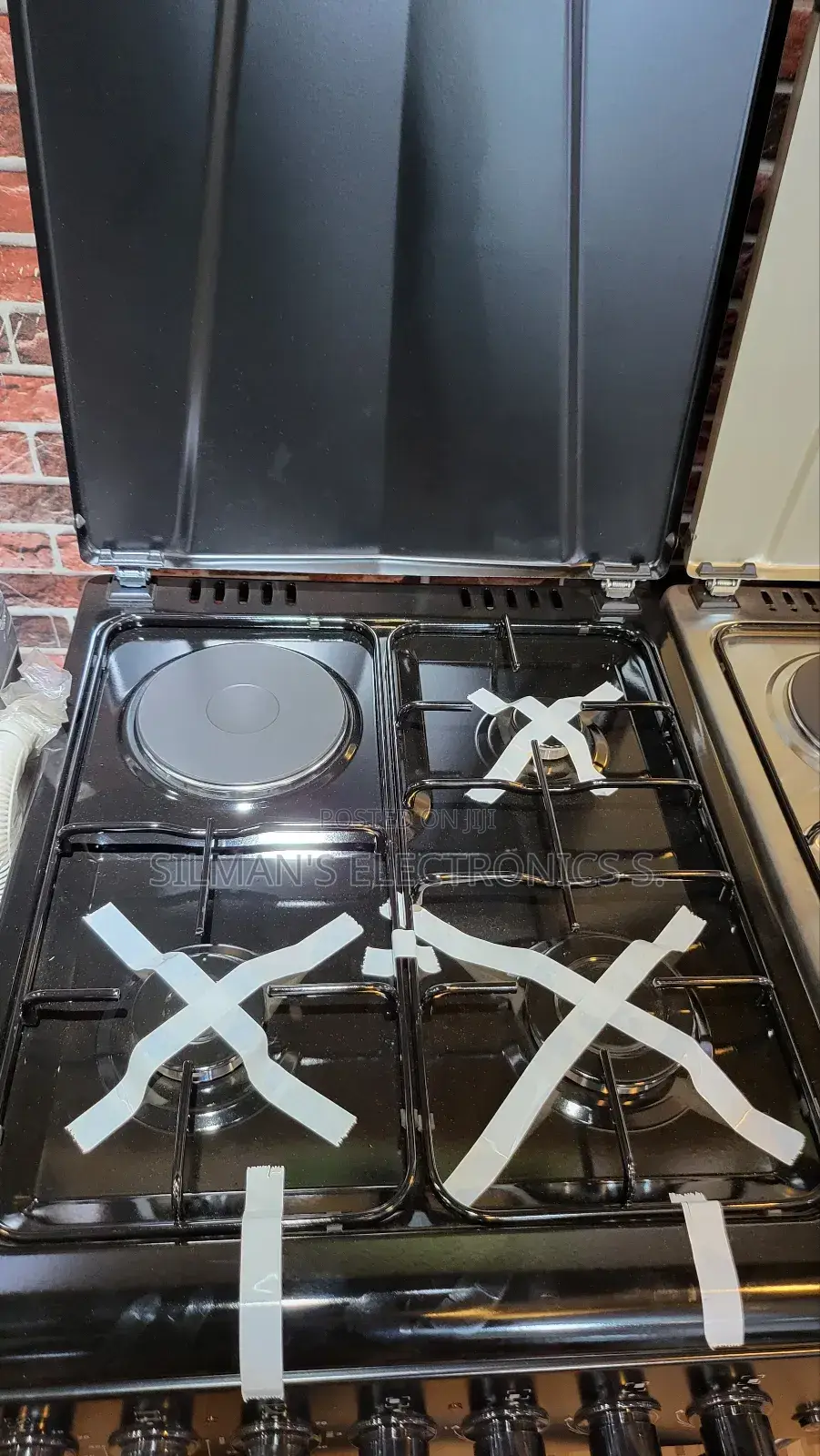 Pixel 60cm by 50cm Cooker Black