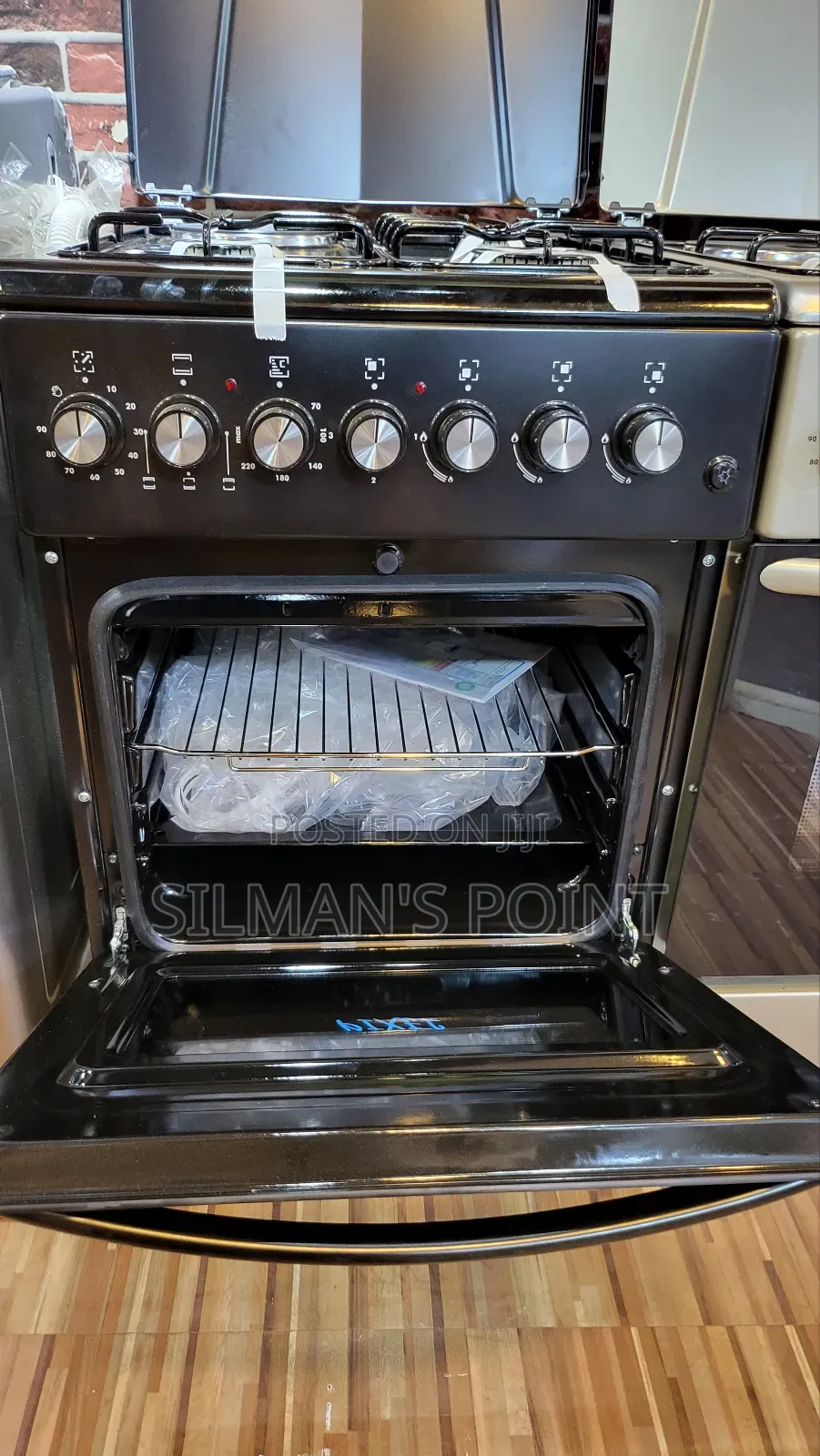 Pixel 60cm by 50cm Cooker Black