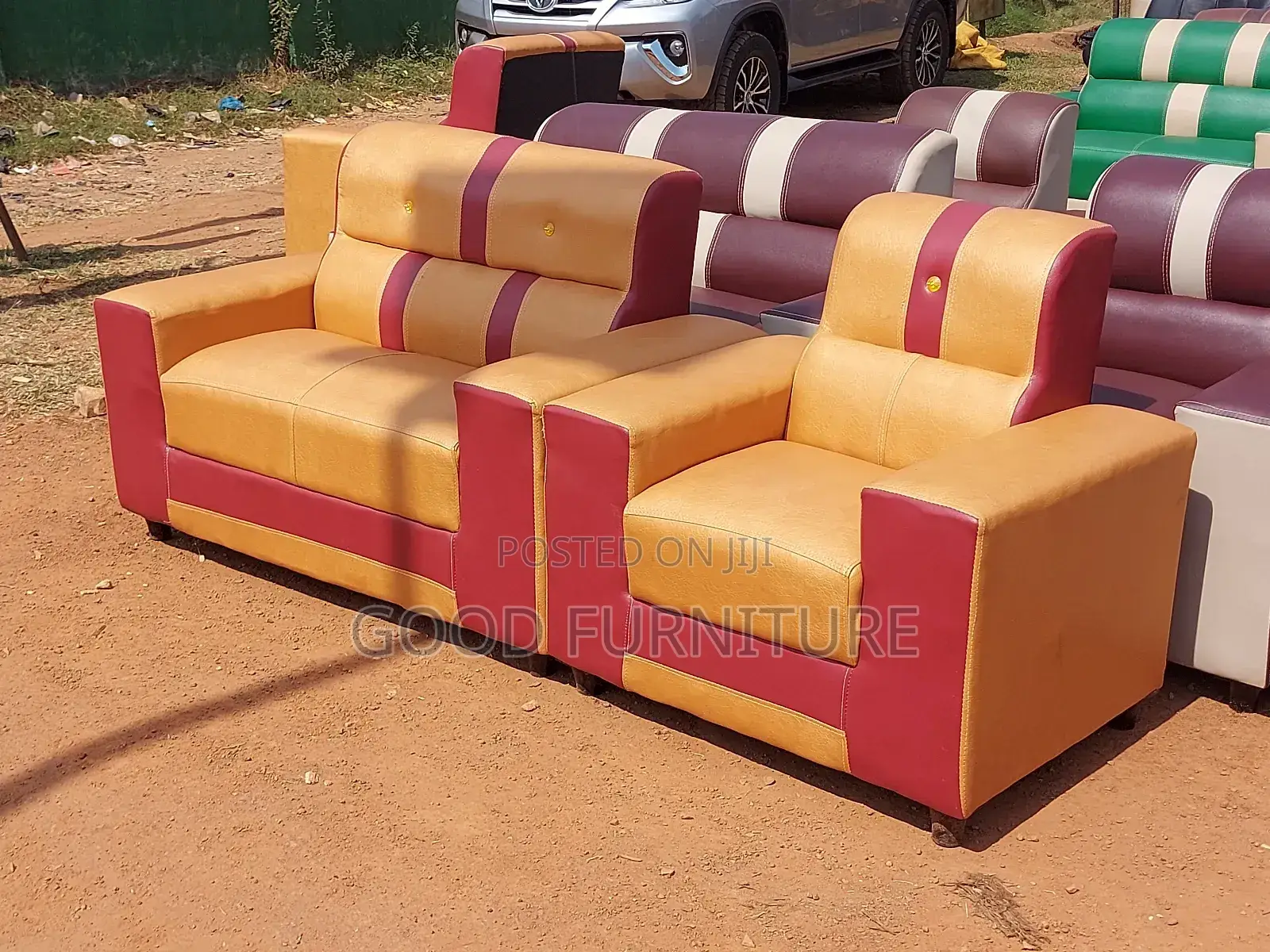 Glossy Three Seaters Sofas