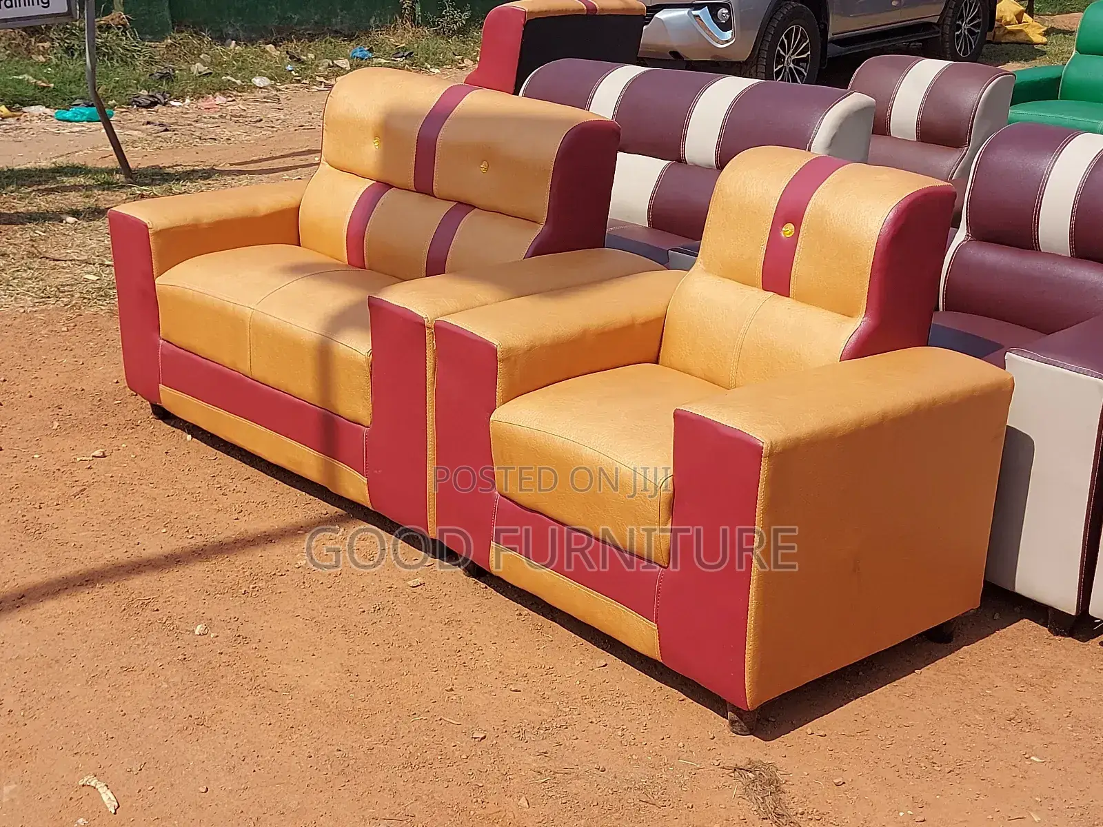 Glossy Three Seaters Sofas