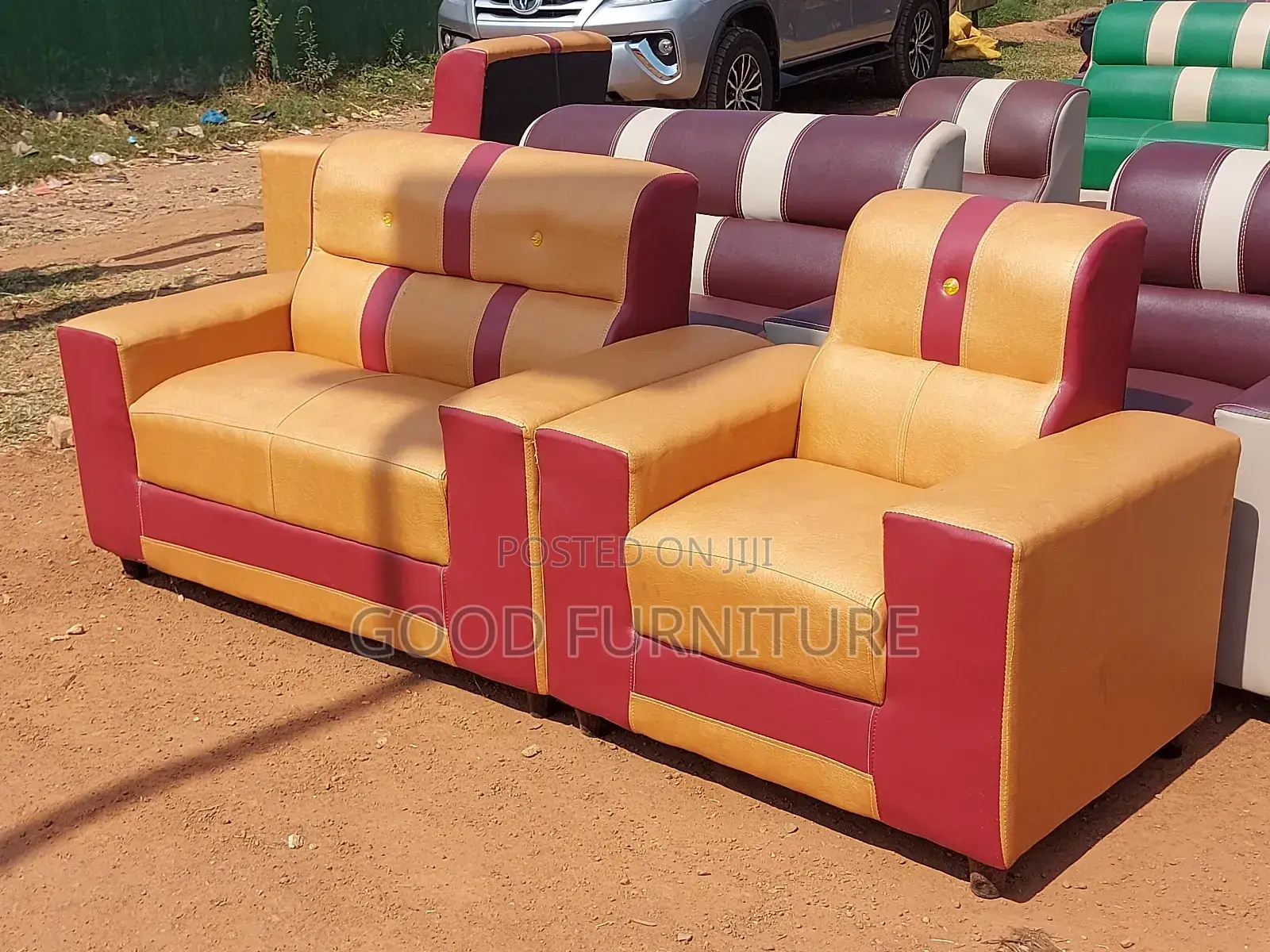 Glossy Three Seaters Sofas