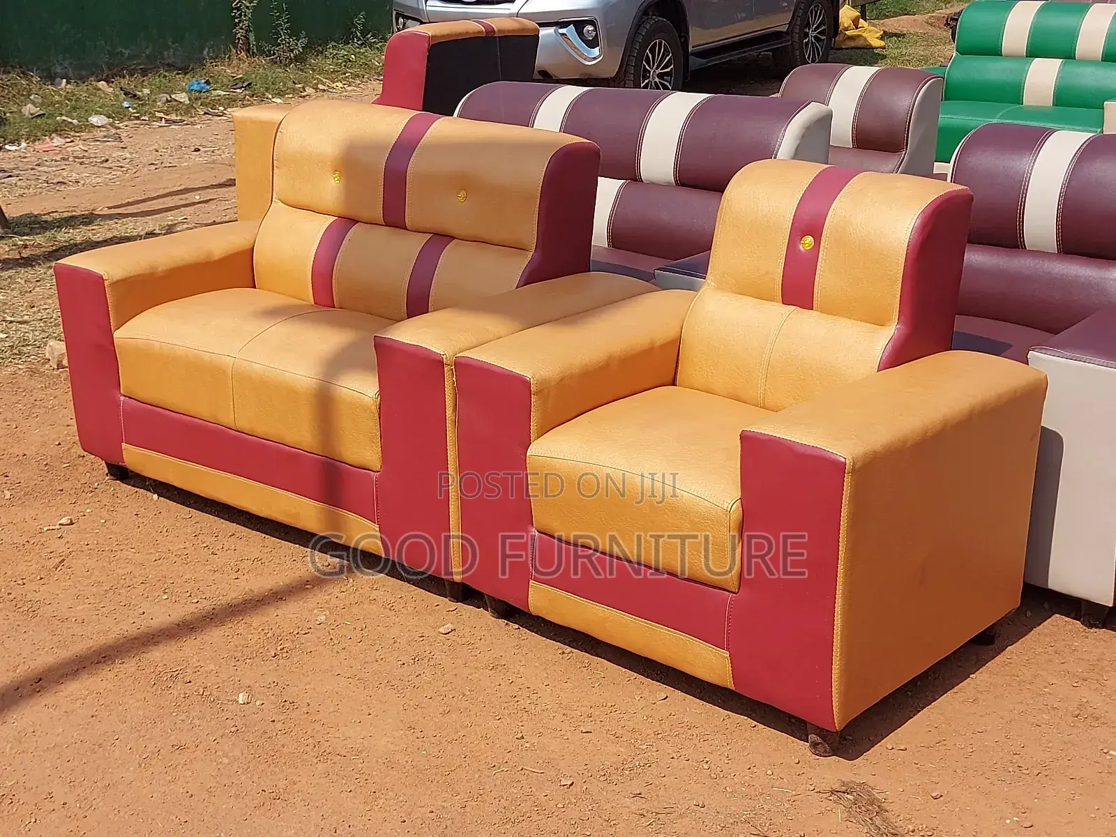 Glossy Three Seaters Sofas