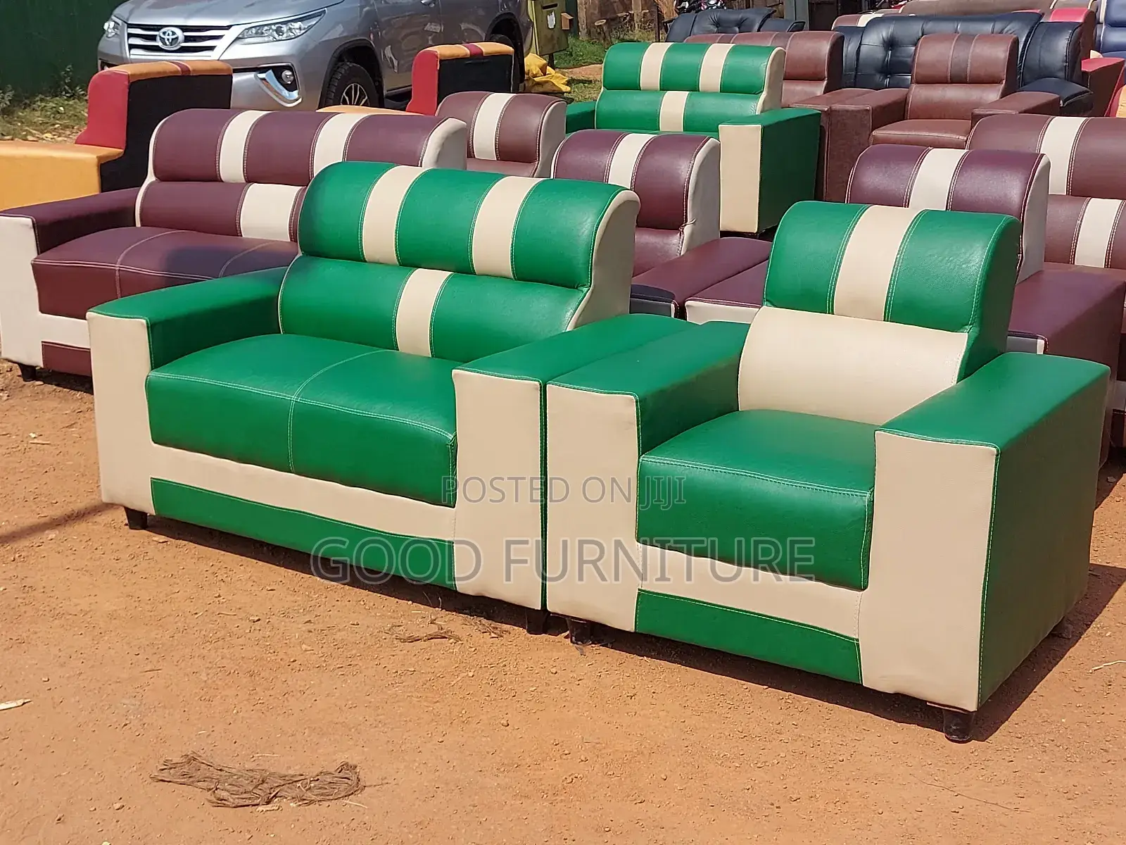 Unmatched Three Seaters Sofas