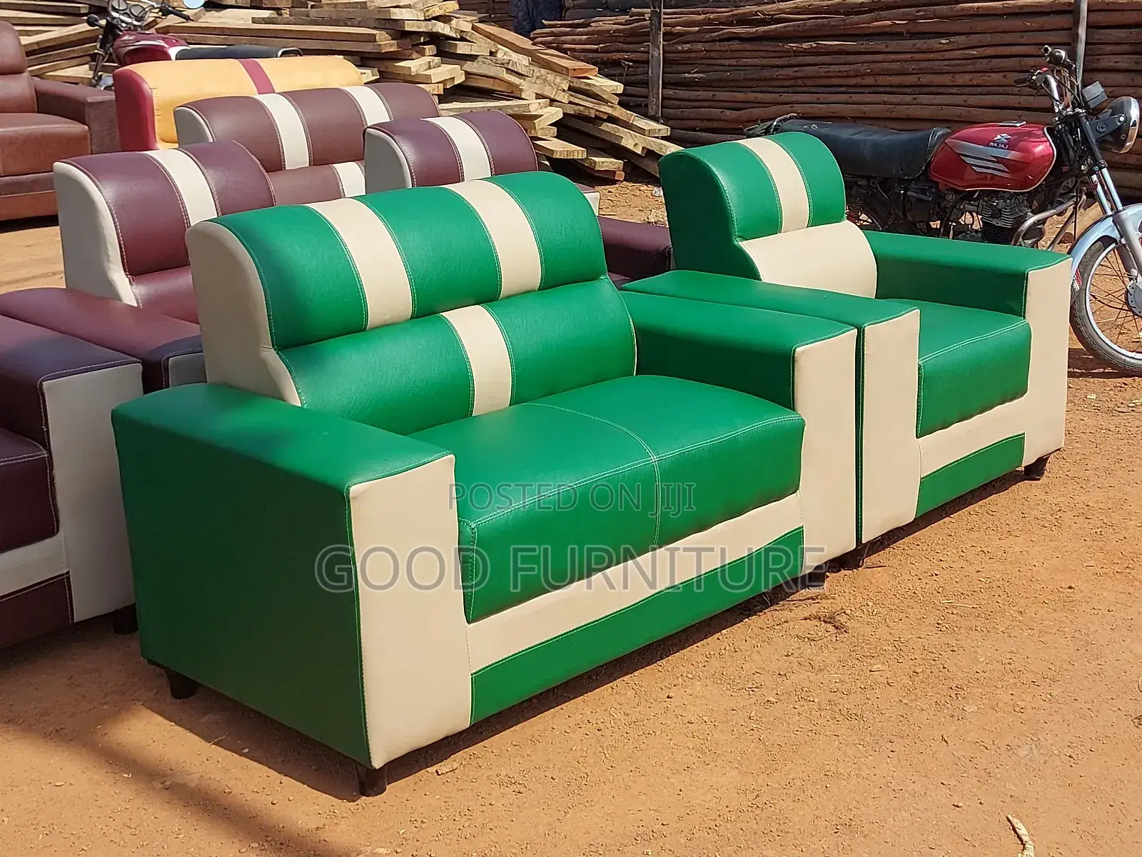 Unmatched Three Seaters Sofas