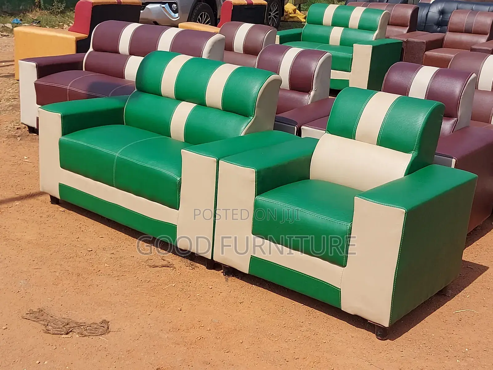 Unmatched Three Seaters Sofas