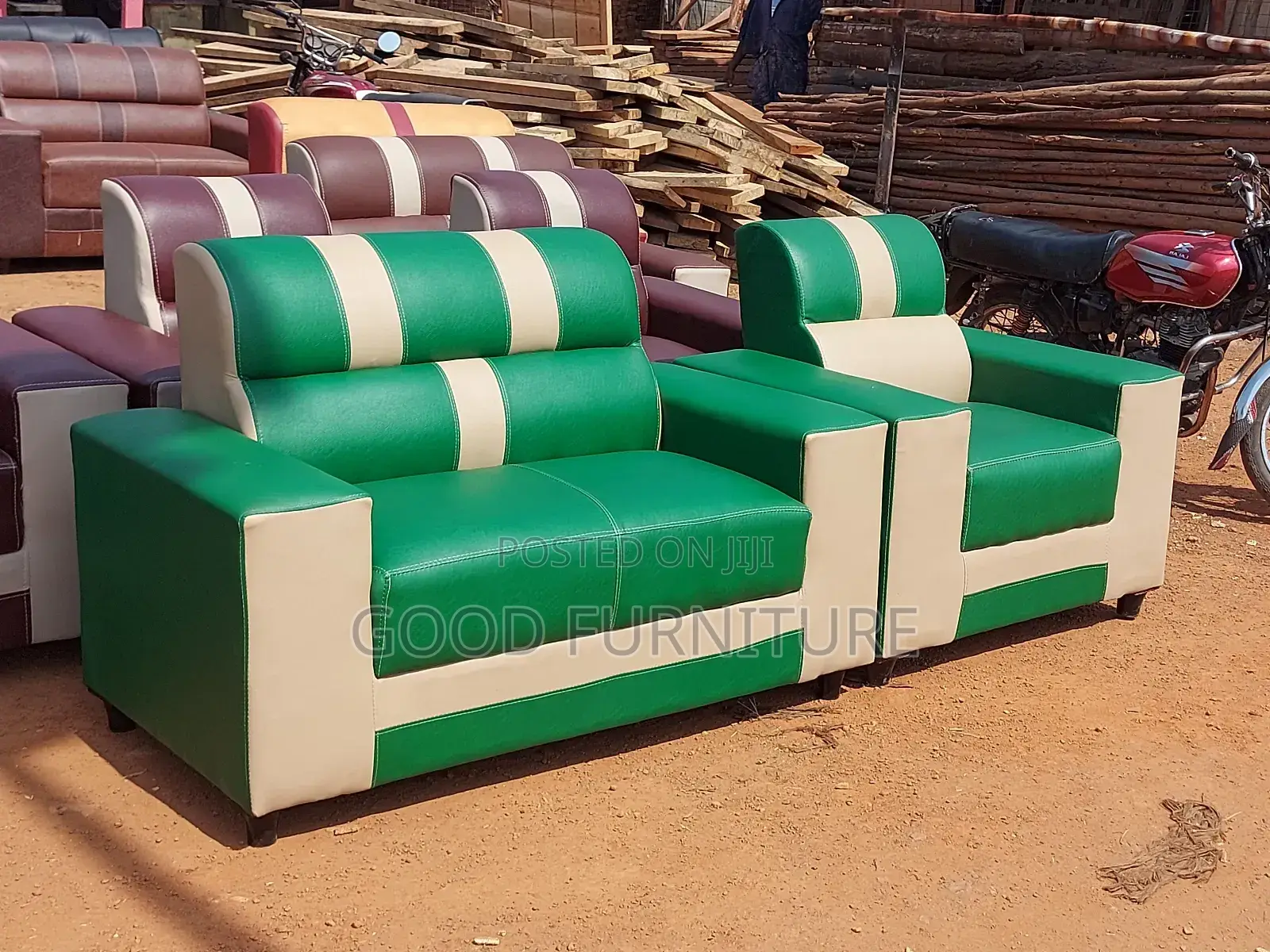 Unmatched Three Seaters Sofas