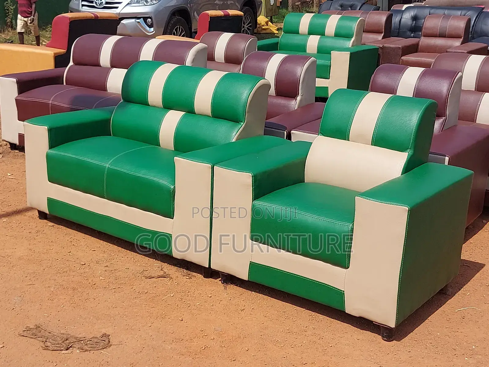 Unmatched Three Seaters Sofas