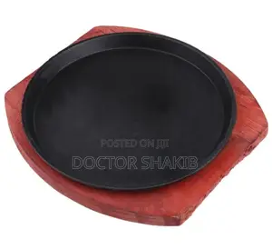 1pc Non-Stick Steak Pan With a Wooden Base