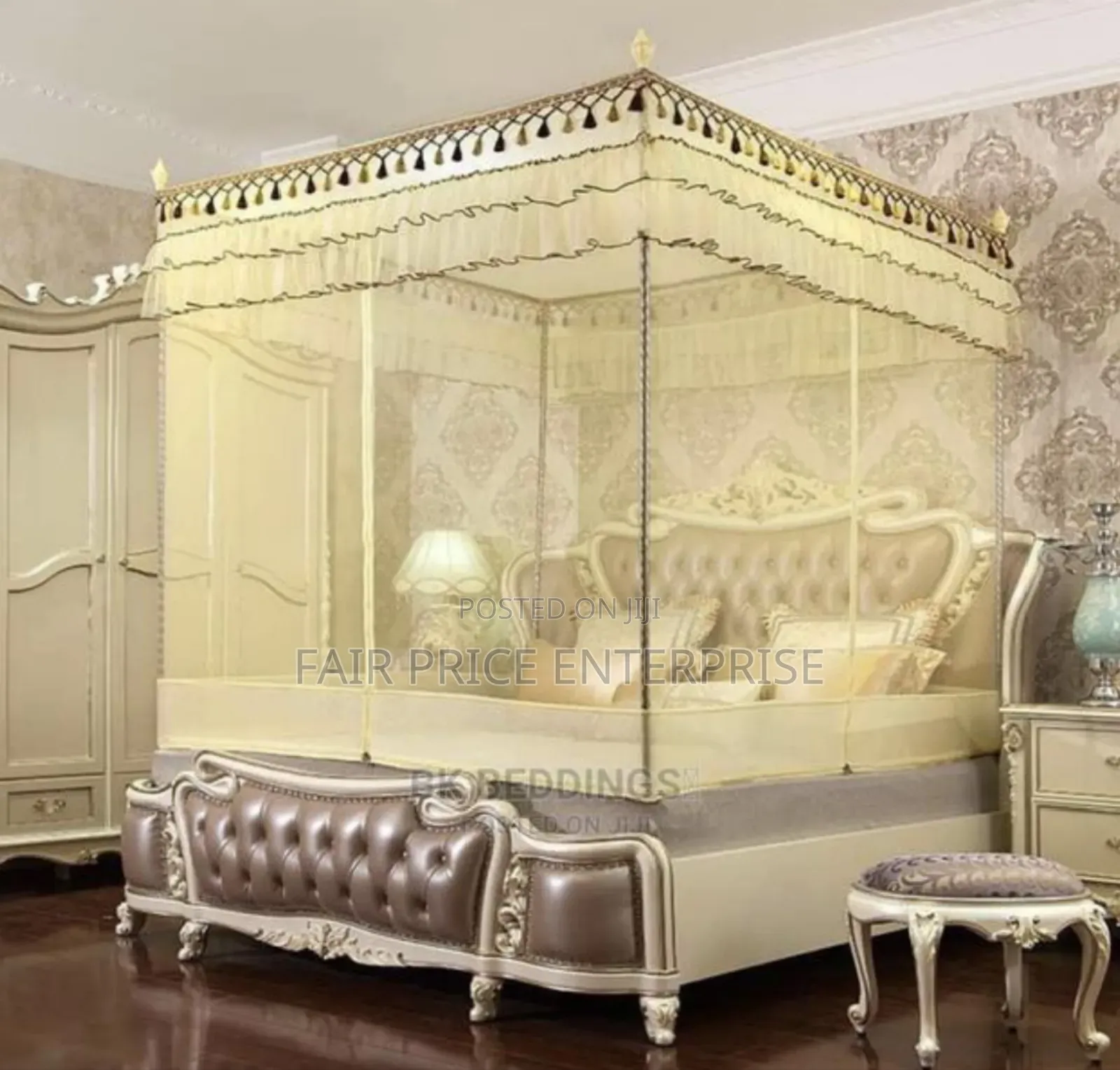 VIP 4 Stand on Bed Luxury Mosquito Net 5x6