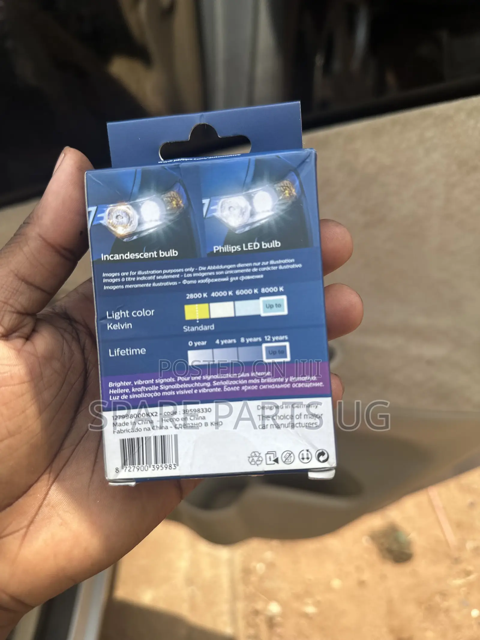Philips T10 LED Cool Blue Parking Bulbs
