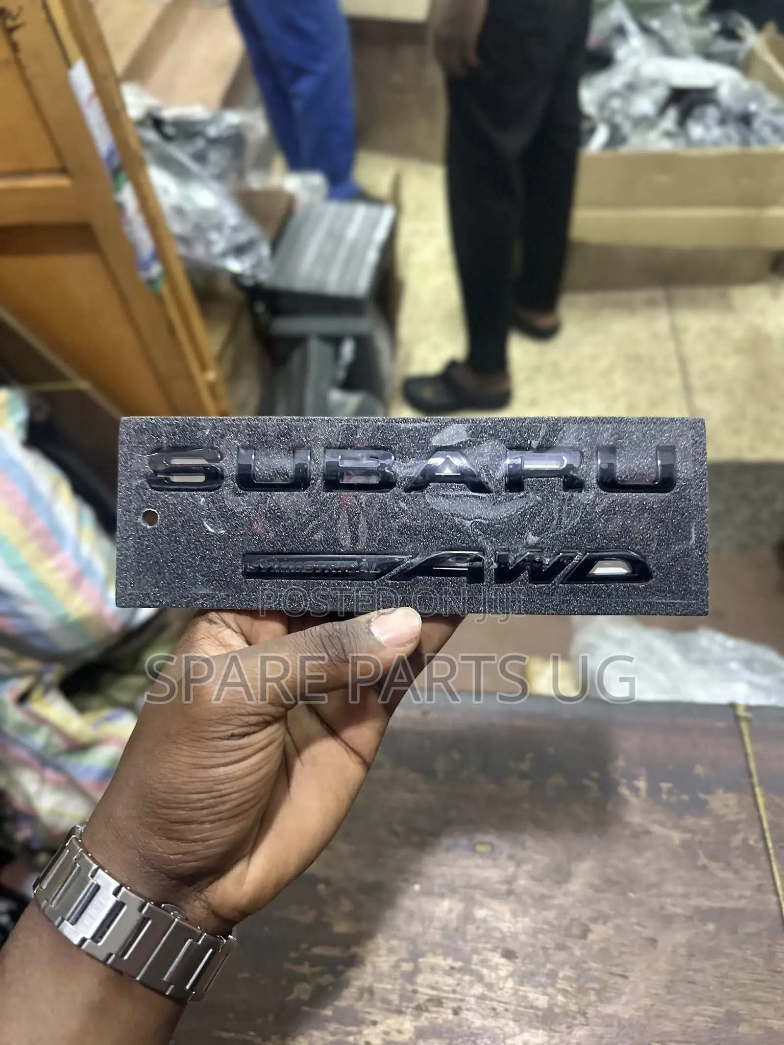 Subaru Matte Black Emblem / Words