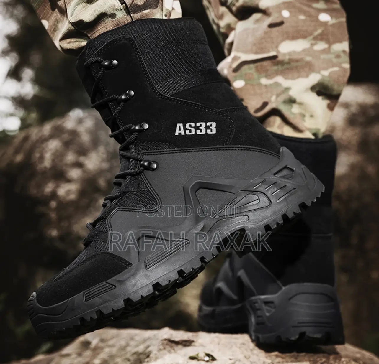 Original Black Delta A533 Military Army Combat Desert Boots