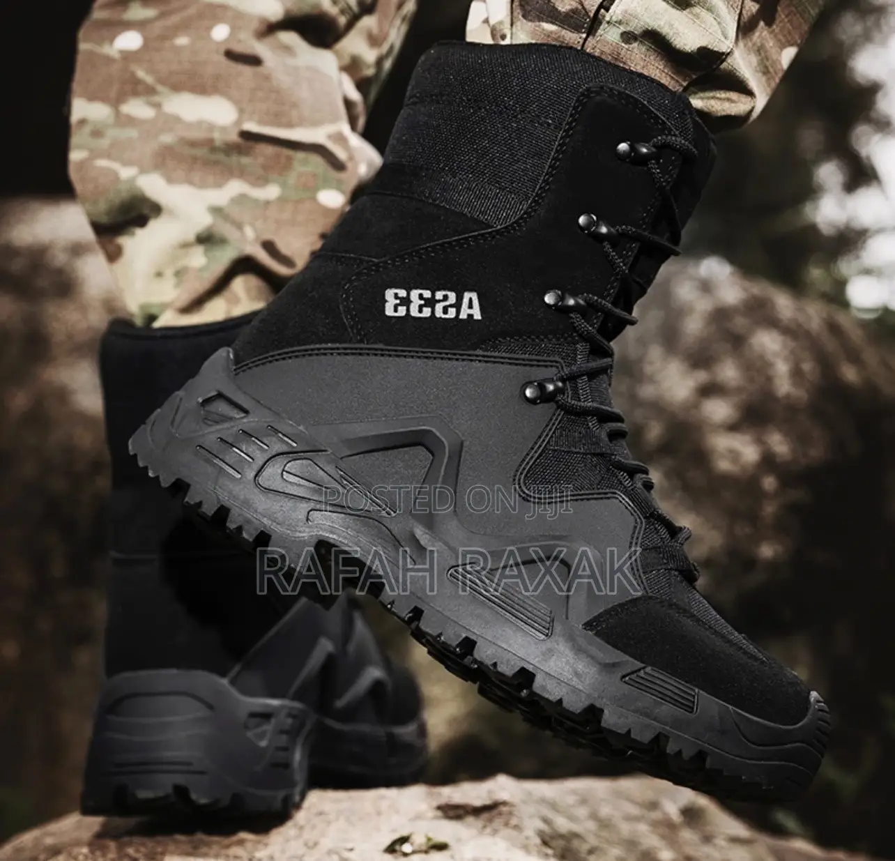 Original Black Delta A533 Military Army Combat Desert Boots